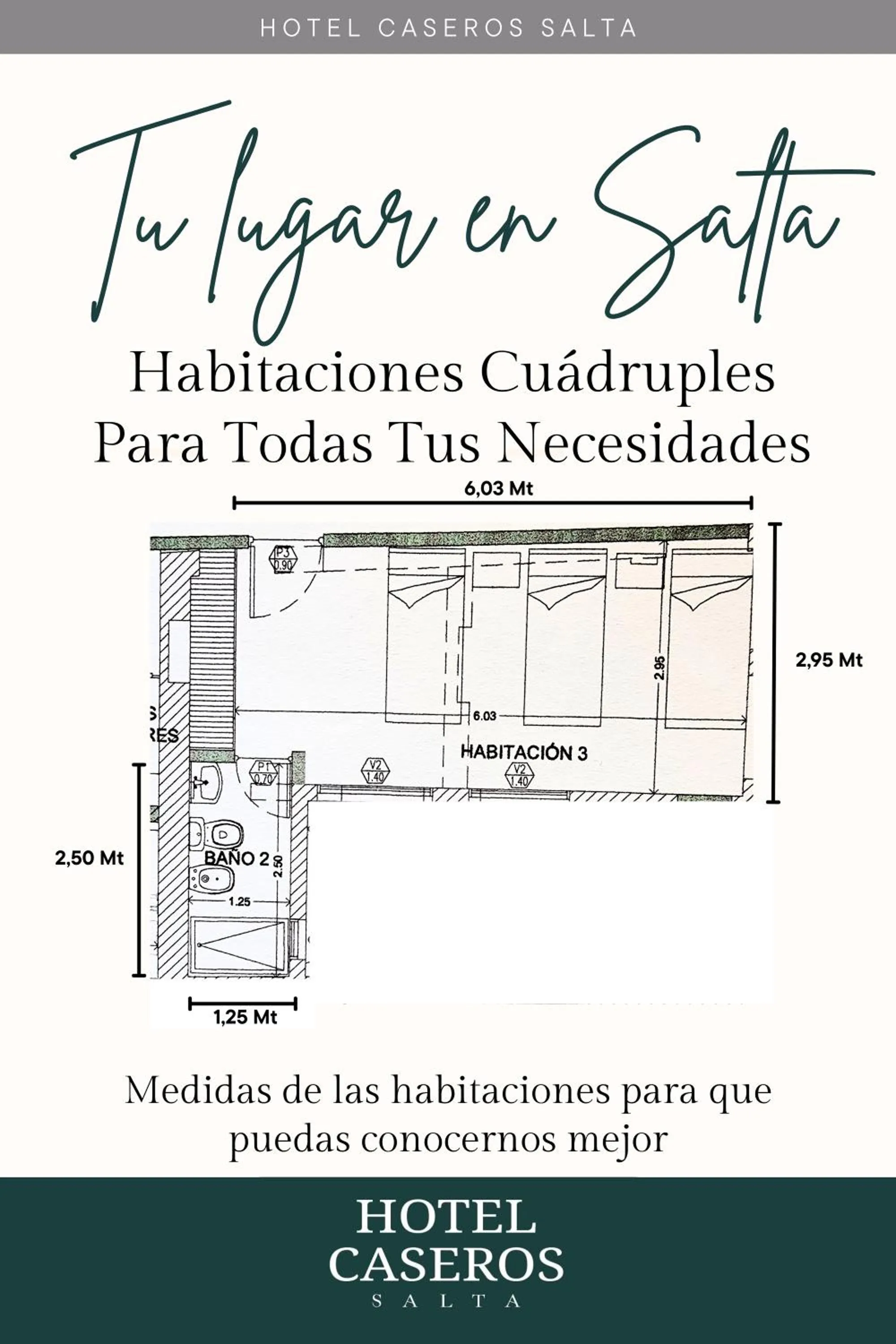 Floor plan in Hotel Caseros Salta