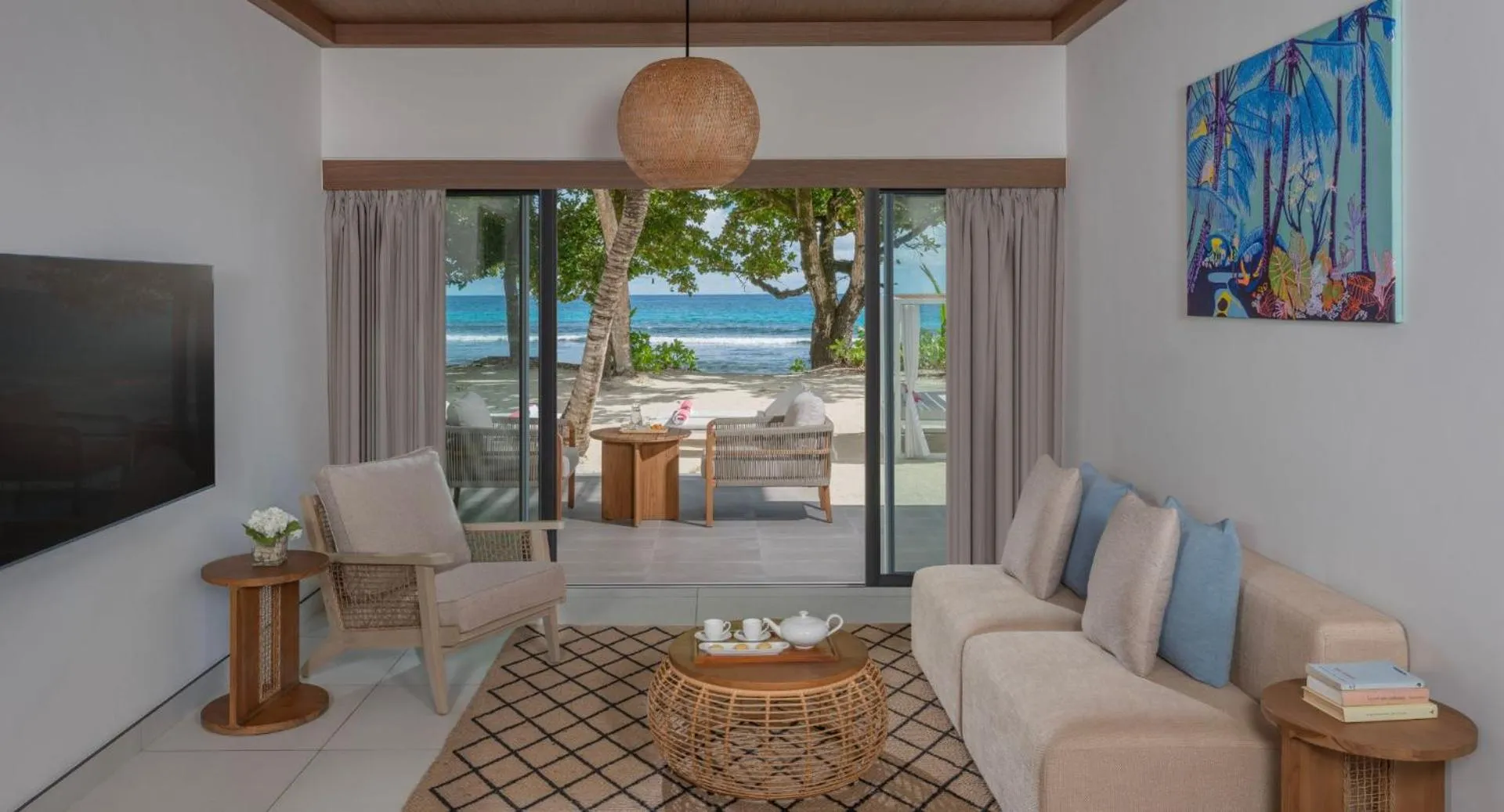Living room in Avani+ Barbarons Seychelles