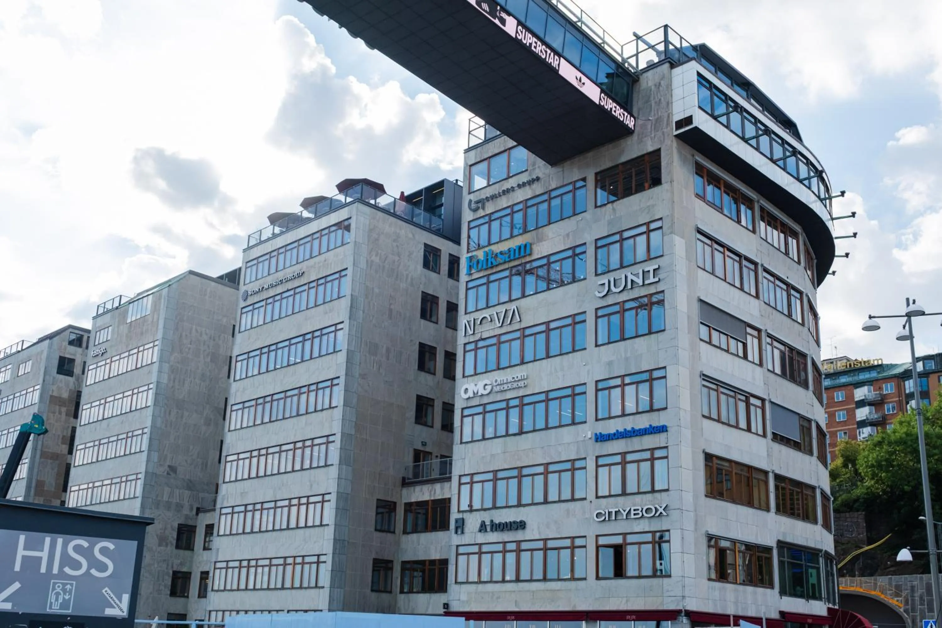 Facade/entrance in Citybox Stockholm