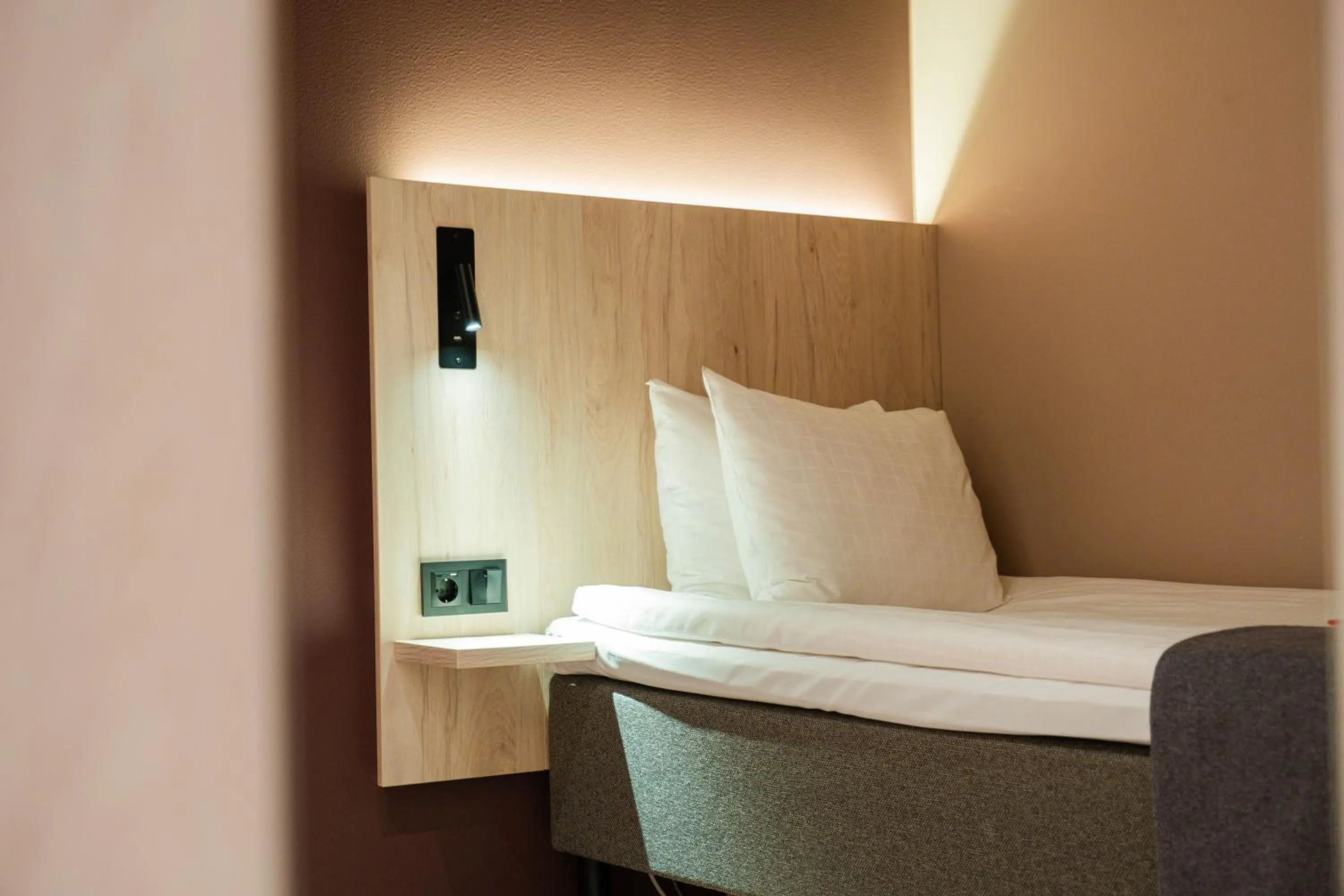 Bed in Citybox Stockholm