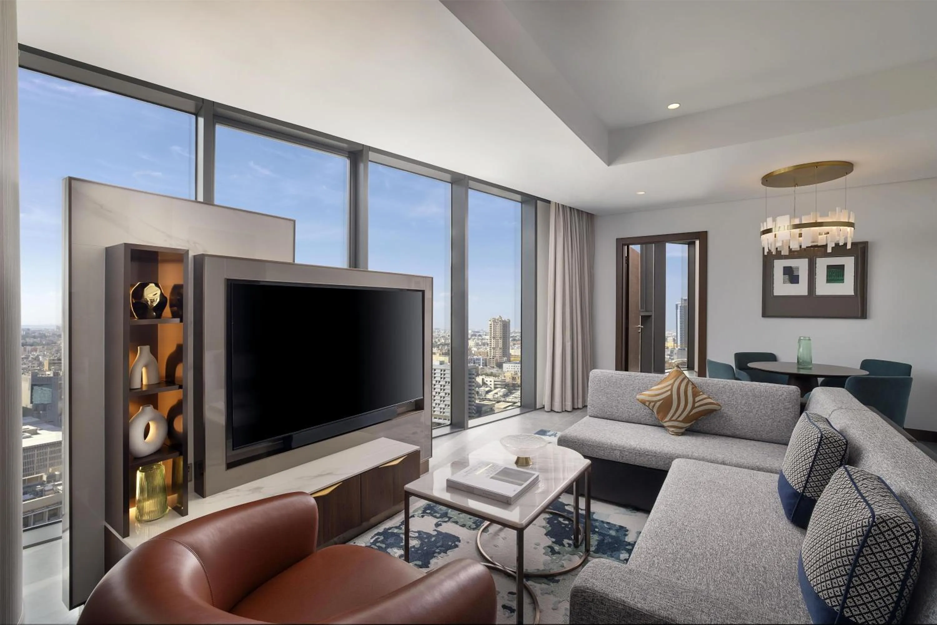 Bed in Conrad Bahrain Financial Harbour