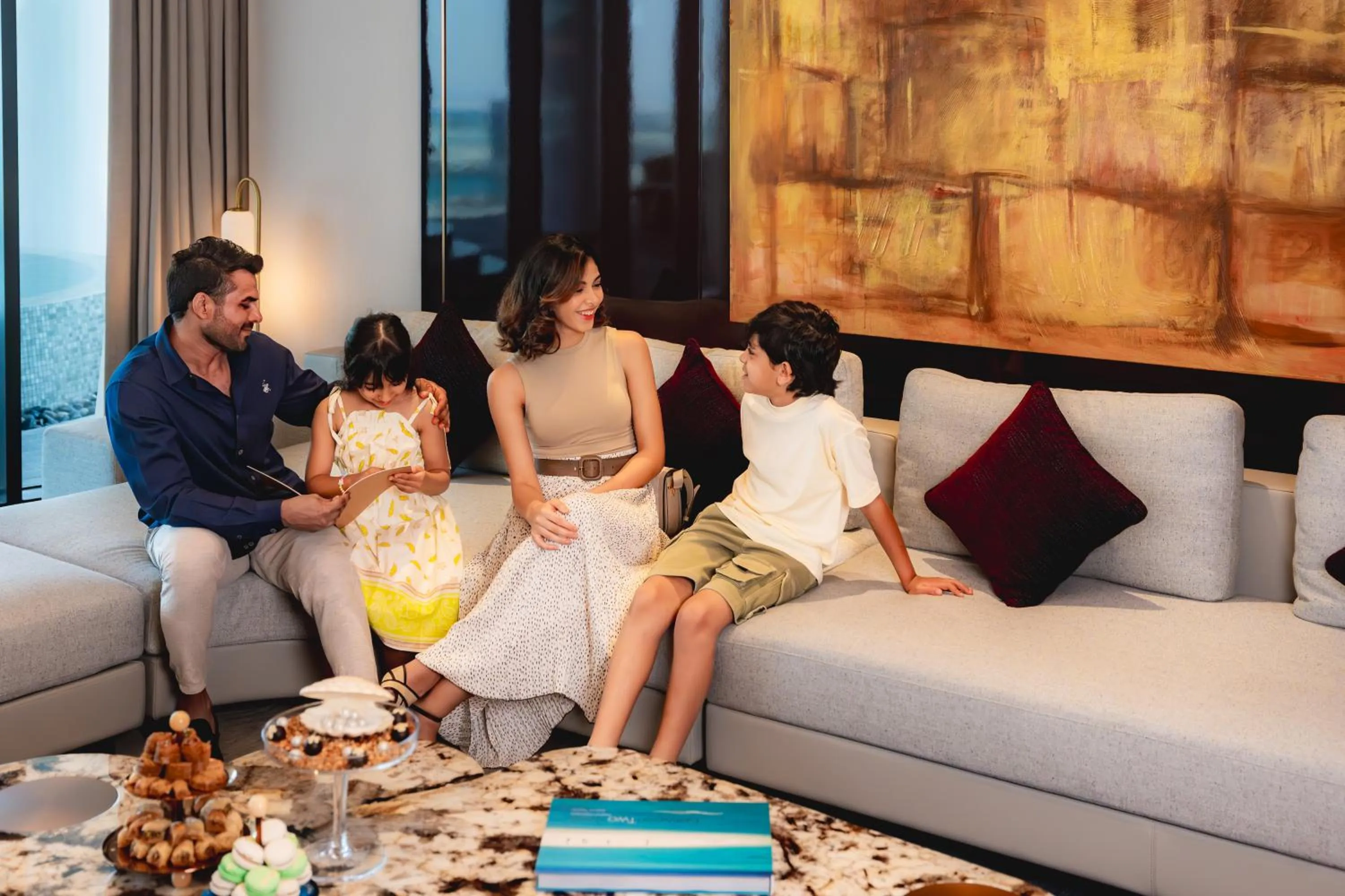 Family in Conrad Bahrain Financial Harbour