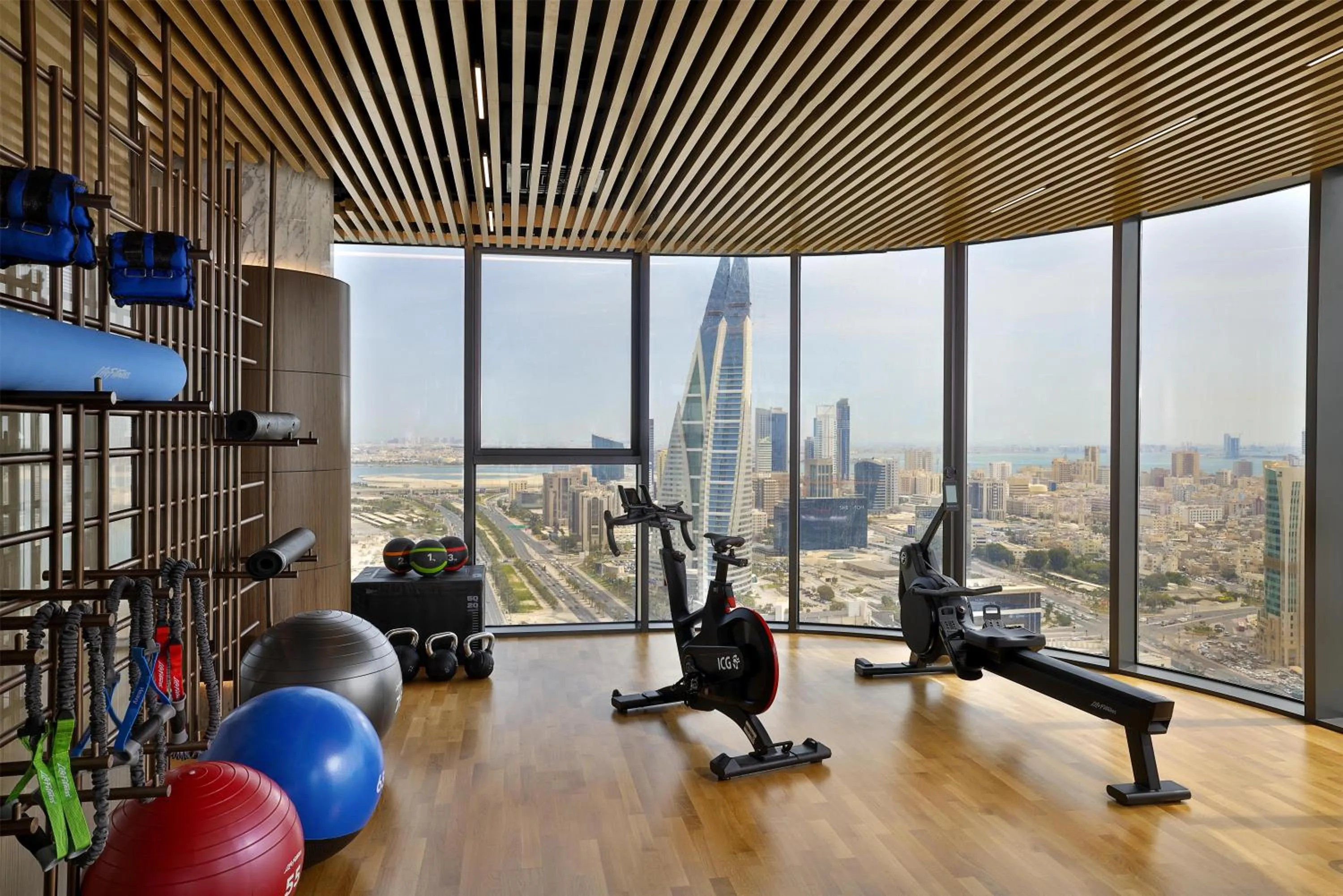 Fitness centre/facilities in Conrad Bahrain Financial Harbour