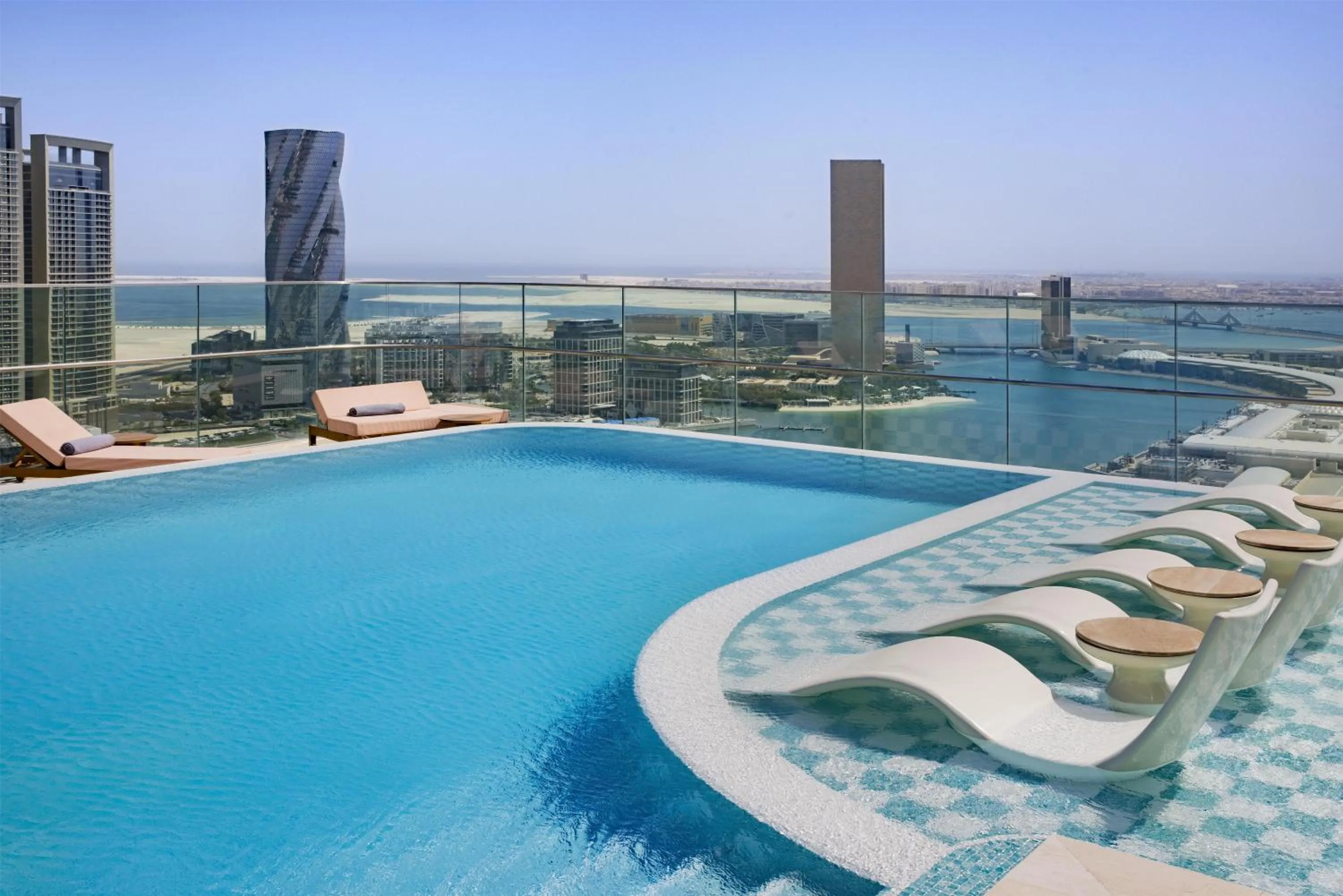 Pool view in Conrad Bahrain Financial Harbour