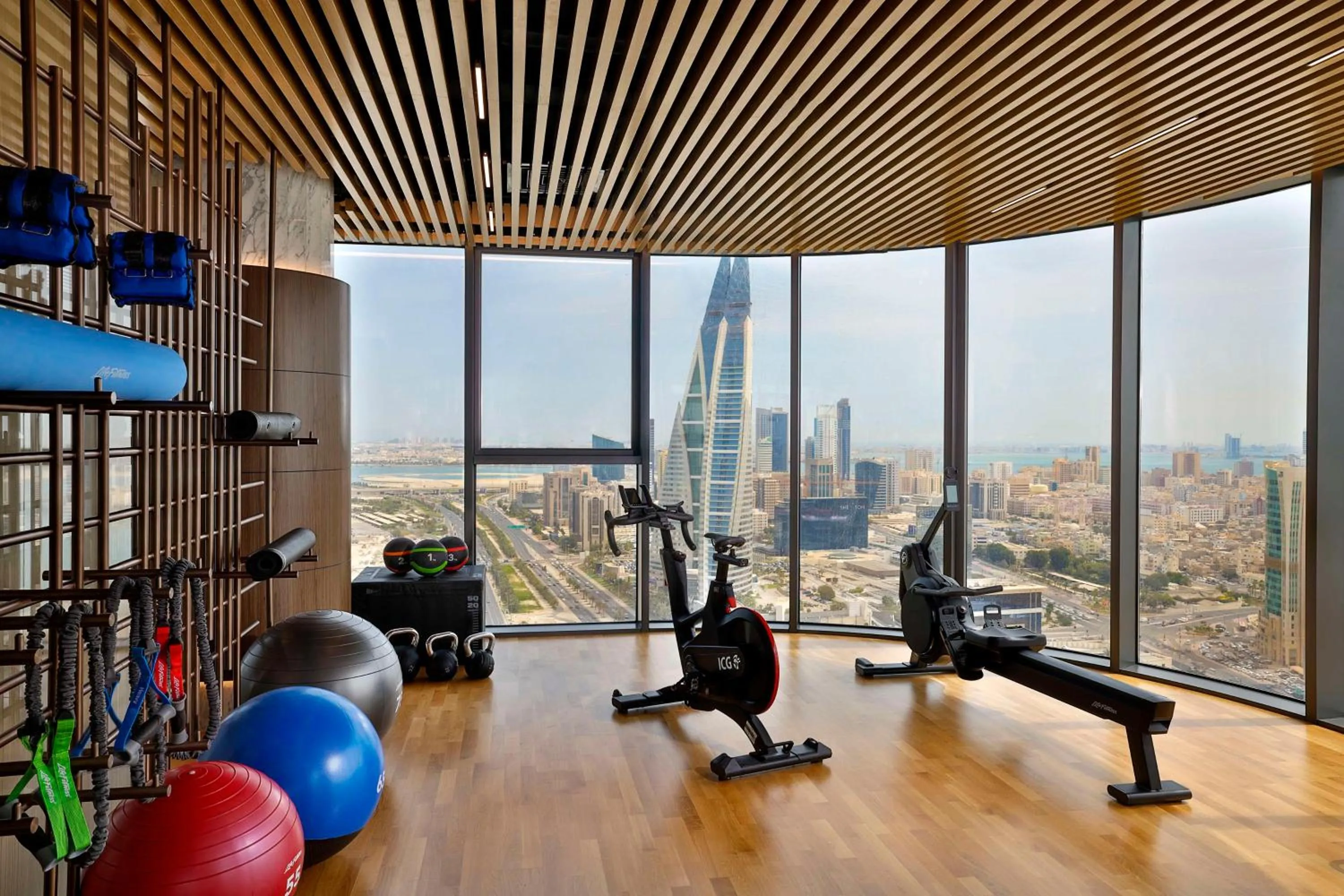 Fitness centre/facilities in Conrad Bahrain Financial Harbour