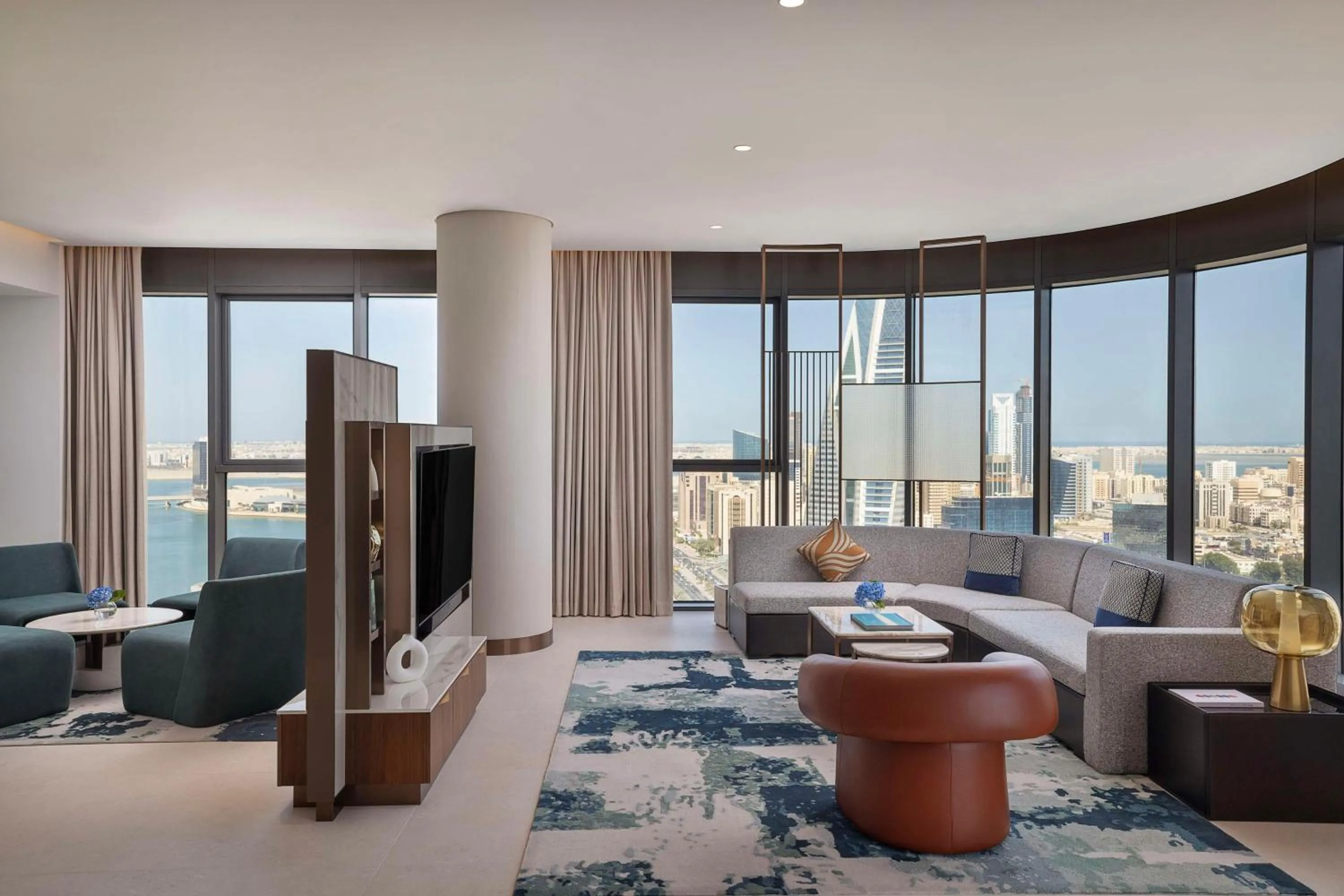 Living room in Conrad Bahrain Financial Harbour