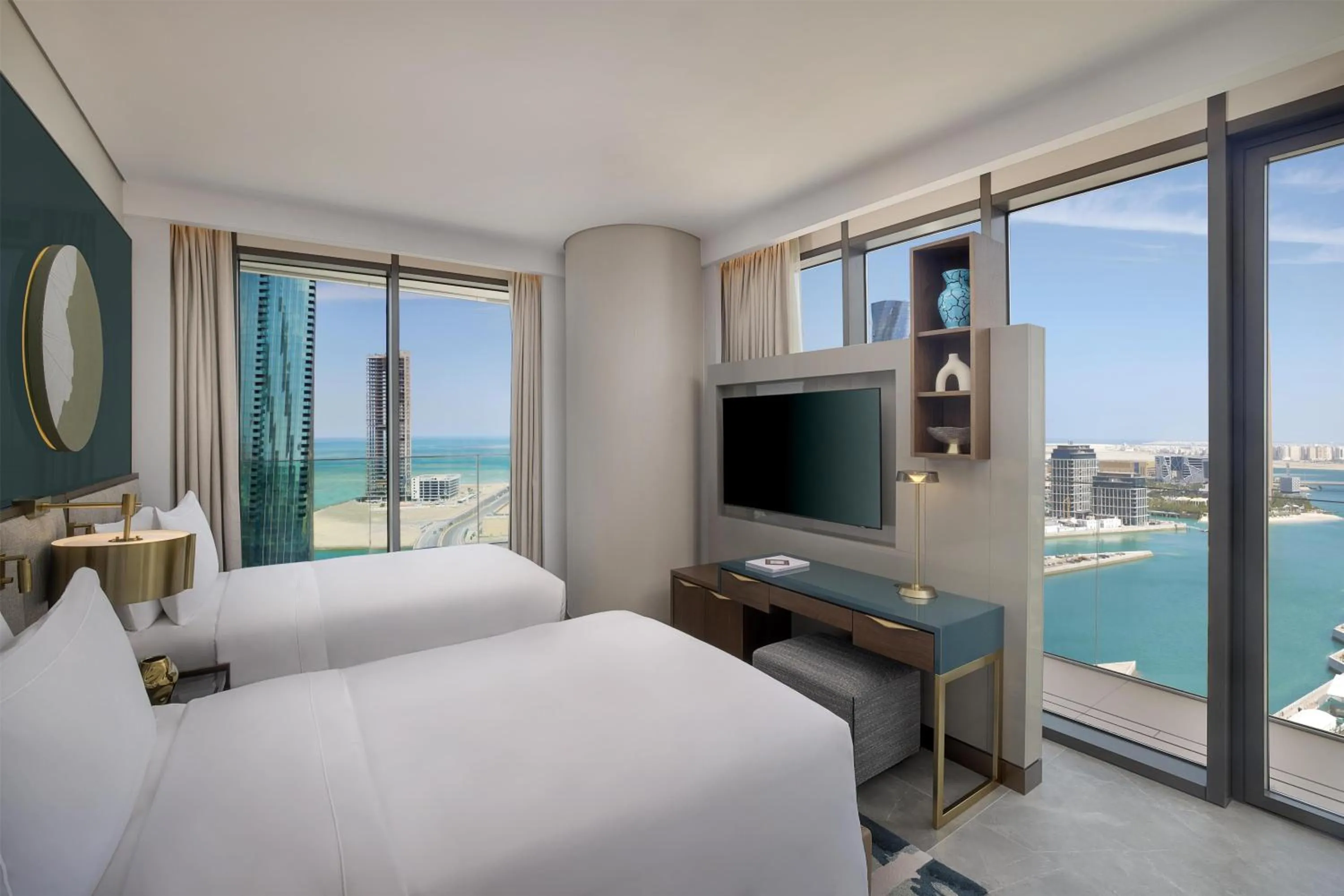 Bed in Conrad Bahrain Financial Harbour