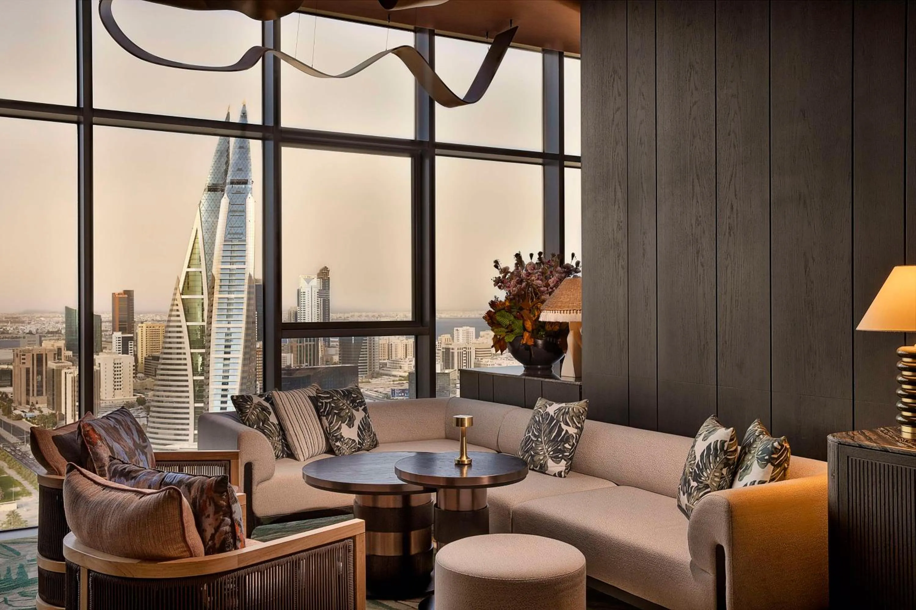 Living room in Conrad Bahrain Financial Harbour