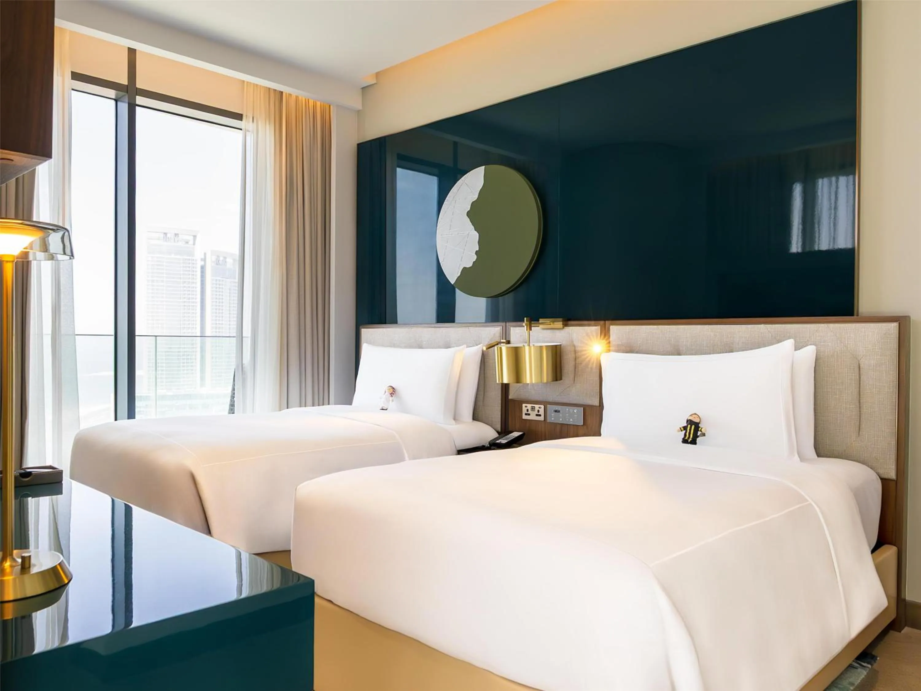 Bed in Conrad Bahrain Financial Harbour
