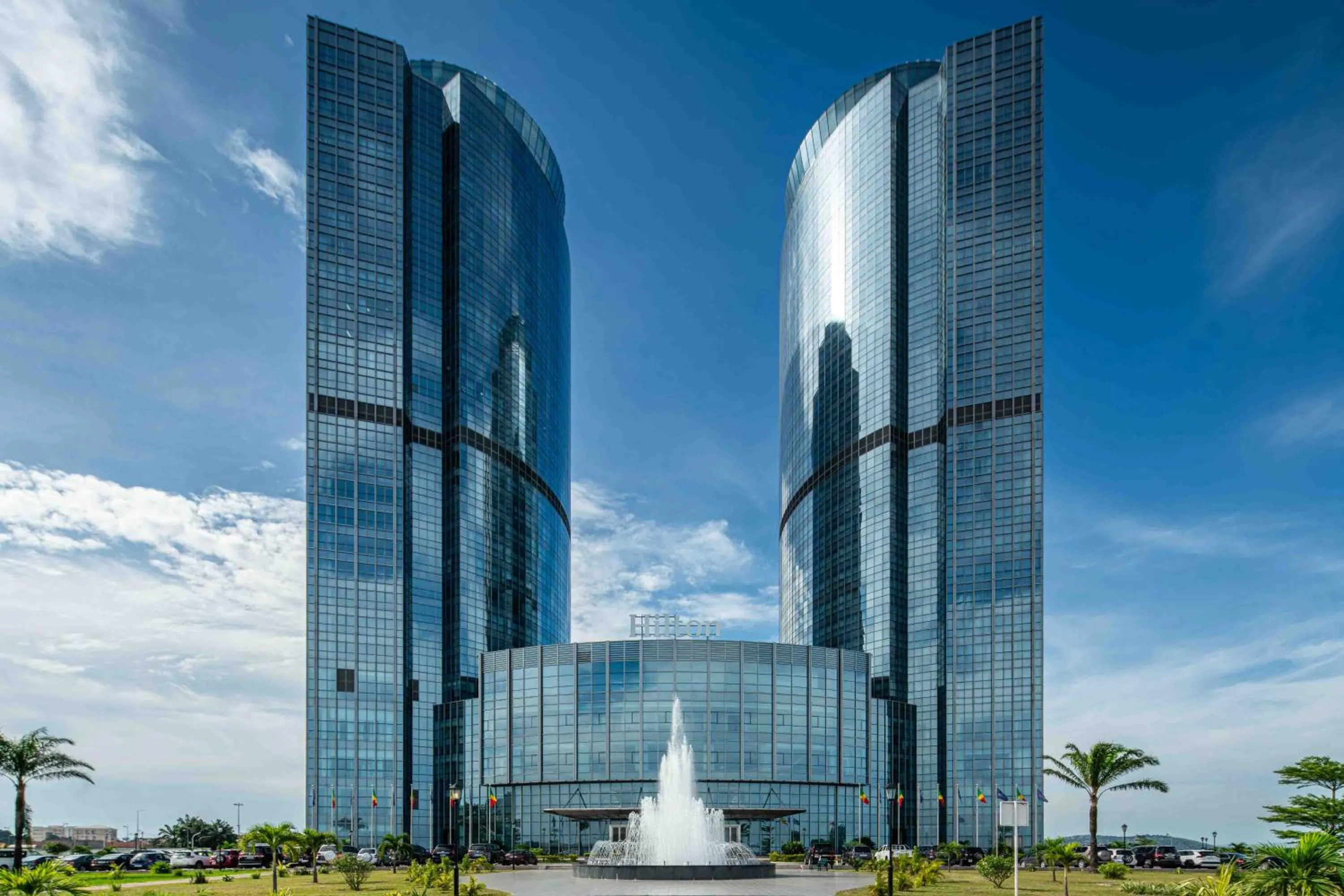 Property building in Hilton Brazzaville Les Tours Jumelles Hotel & Residences