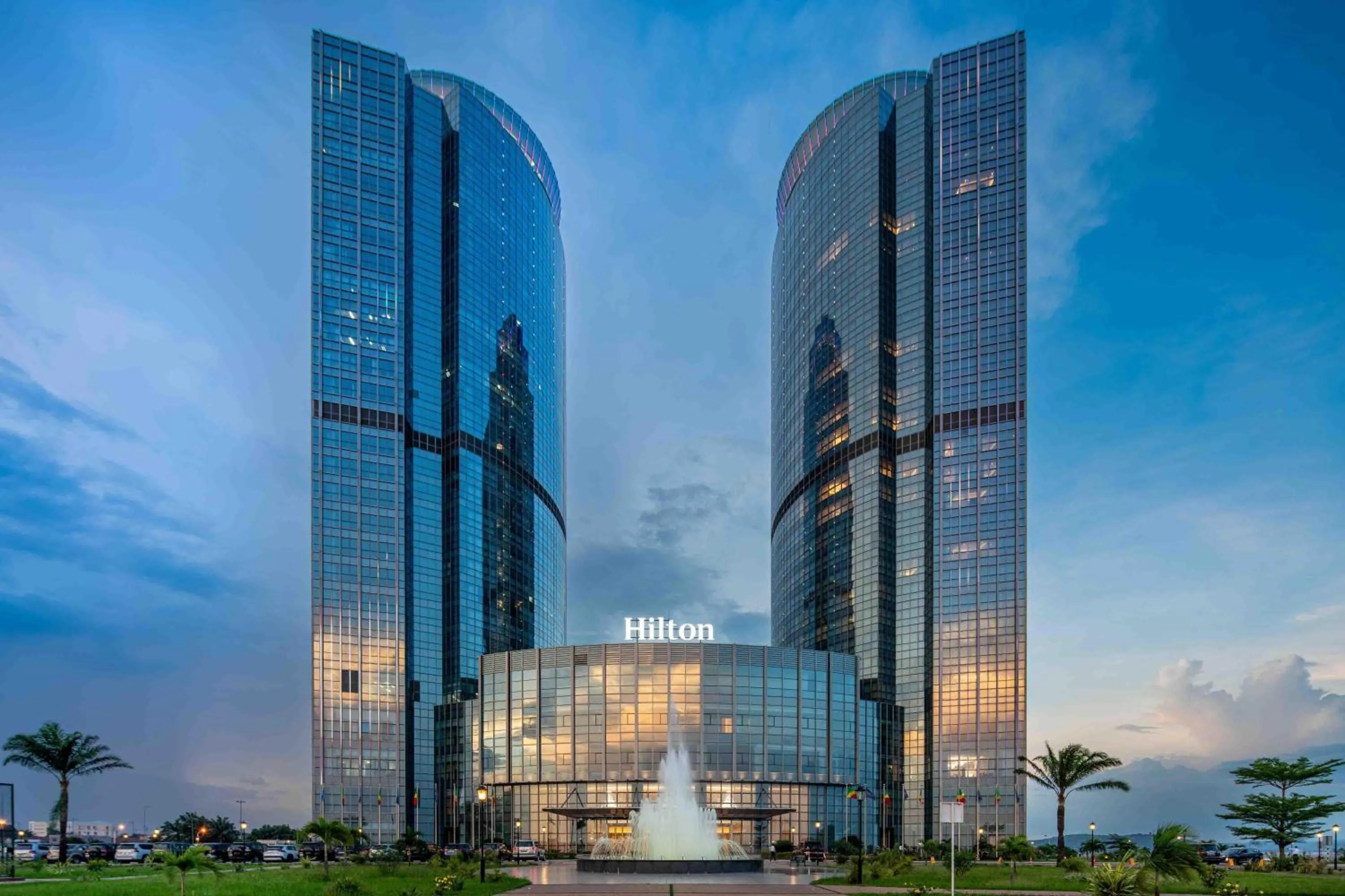 Property building in Hilton Brazzaville Les Tours Jumelles Hotel & Residences