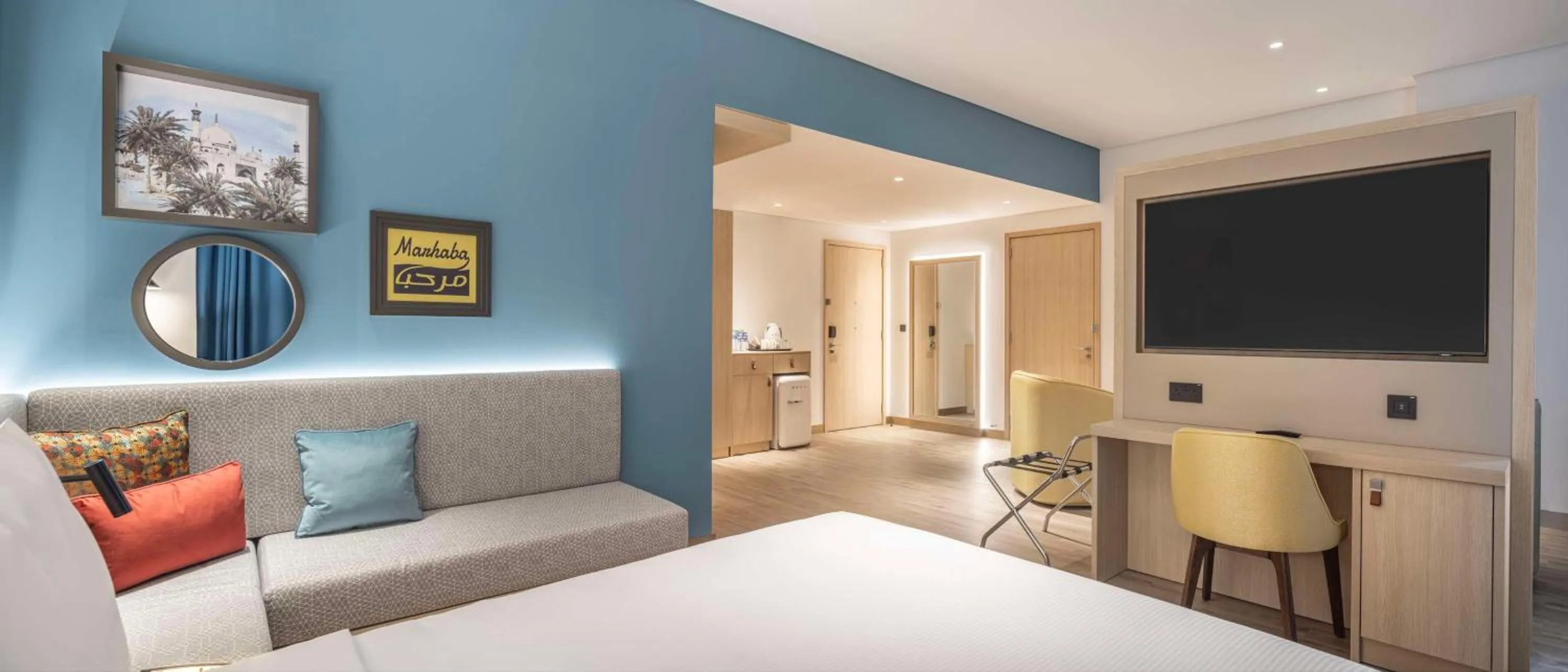 Bedroom, Bed in Hampton By Hilton Kuwait Salmiya