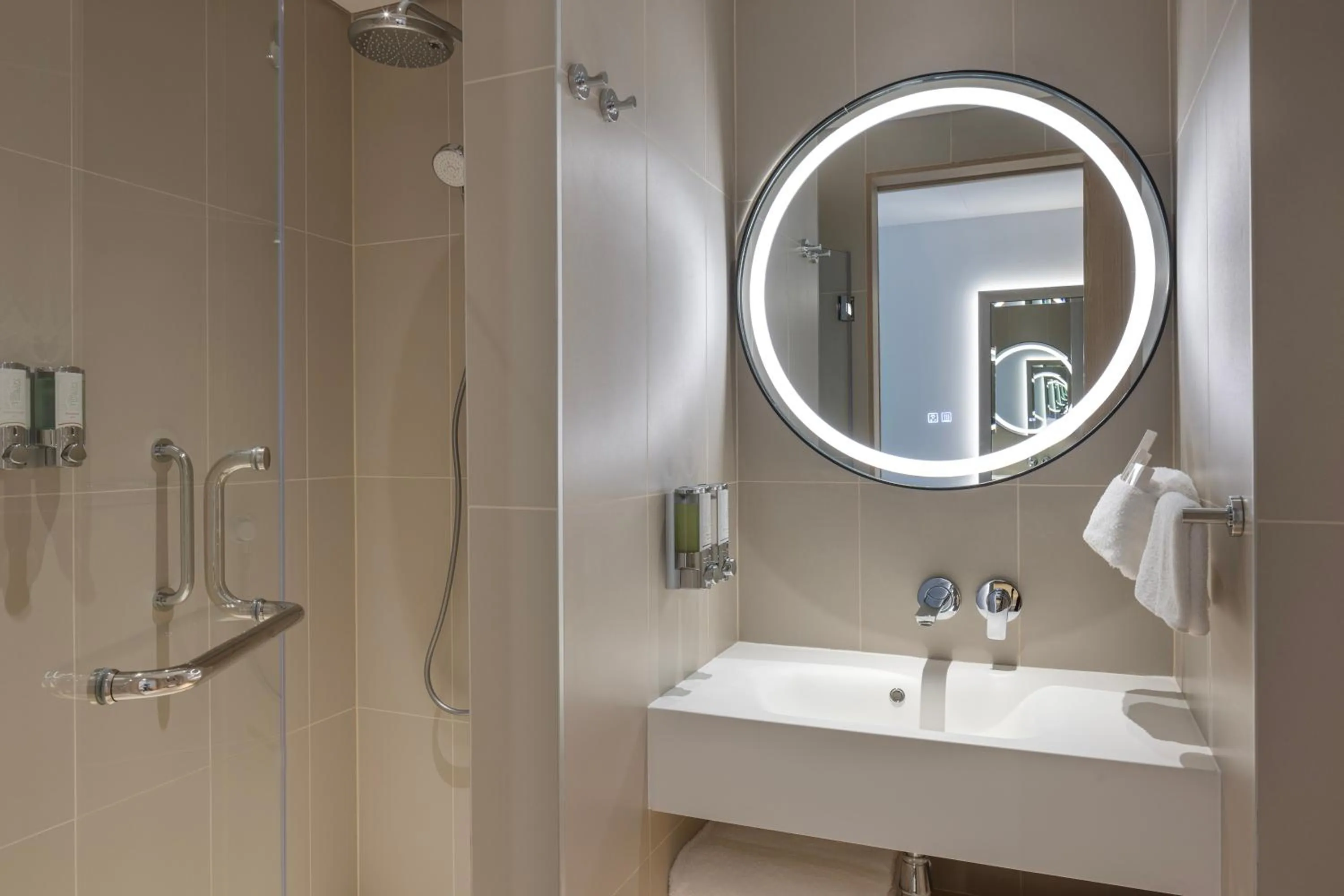Bathroom in Hampton By Hilton Kuwait Salmiya