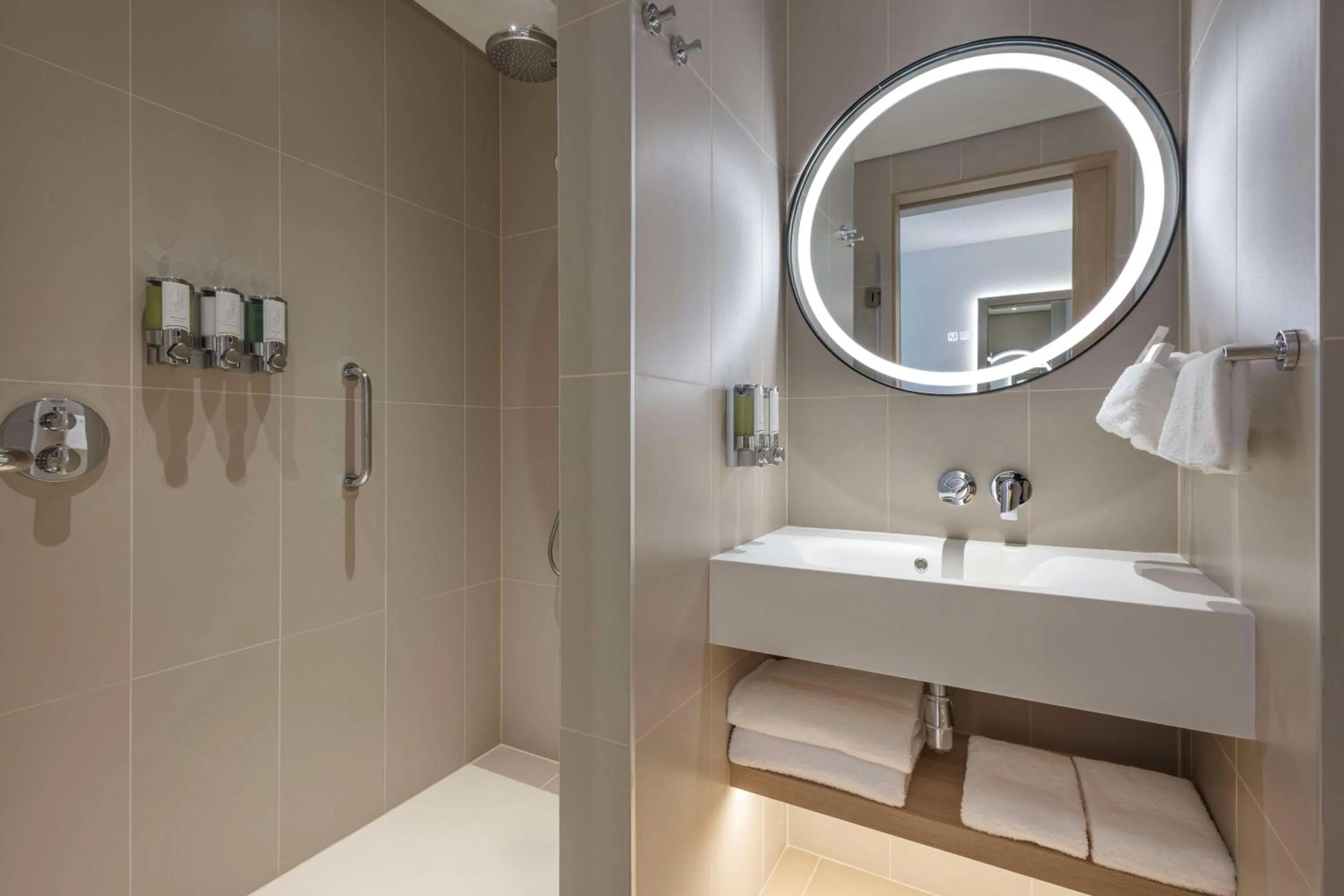 Bathroom in Hampton By Hilton Kuwait Salmiya