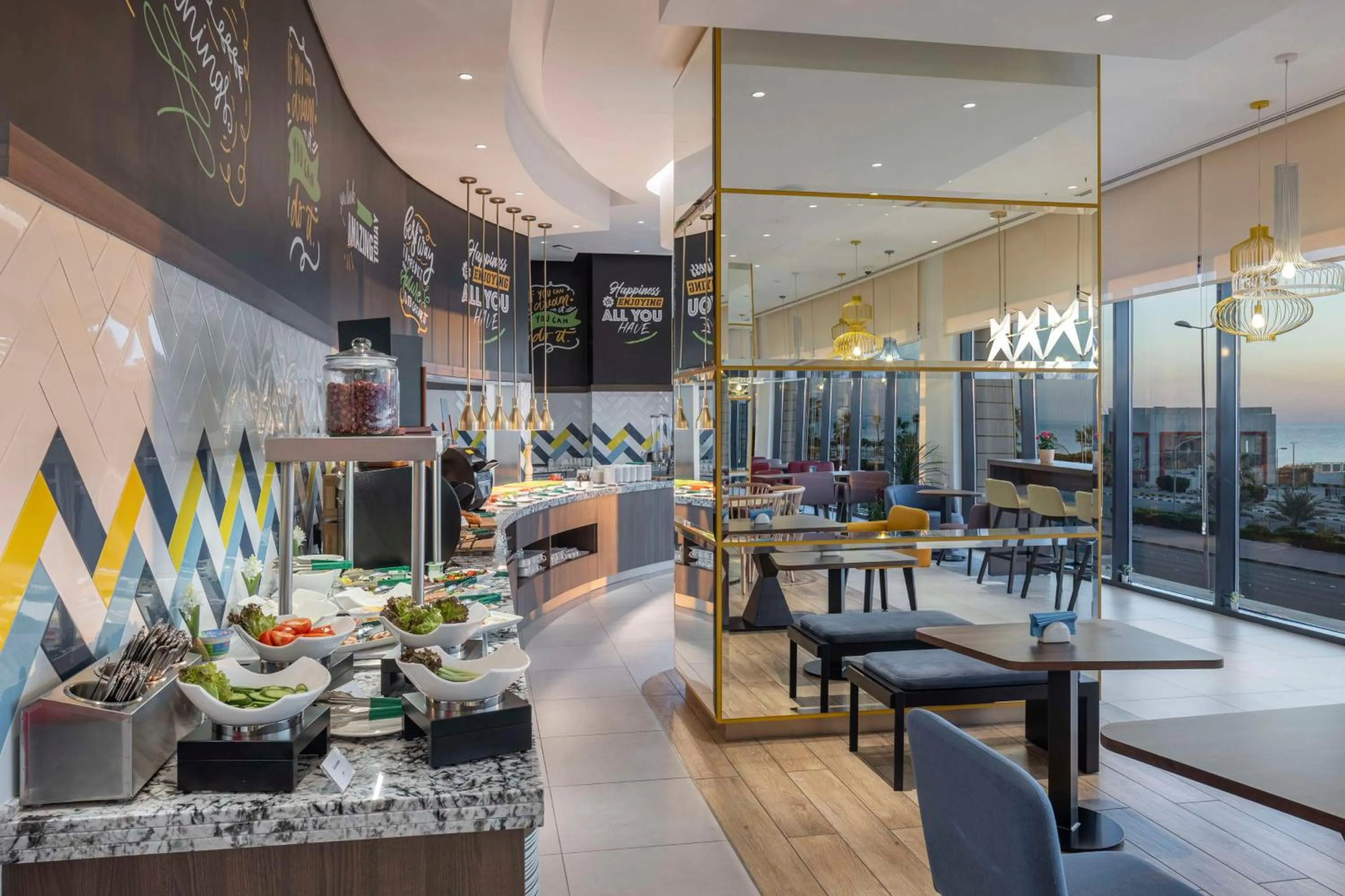 Restaurant/places to eat in Hampton By Hilton Kuwait Salmiya