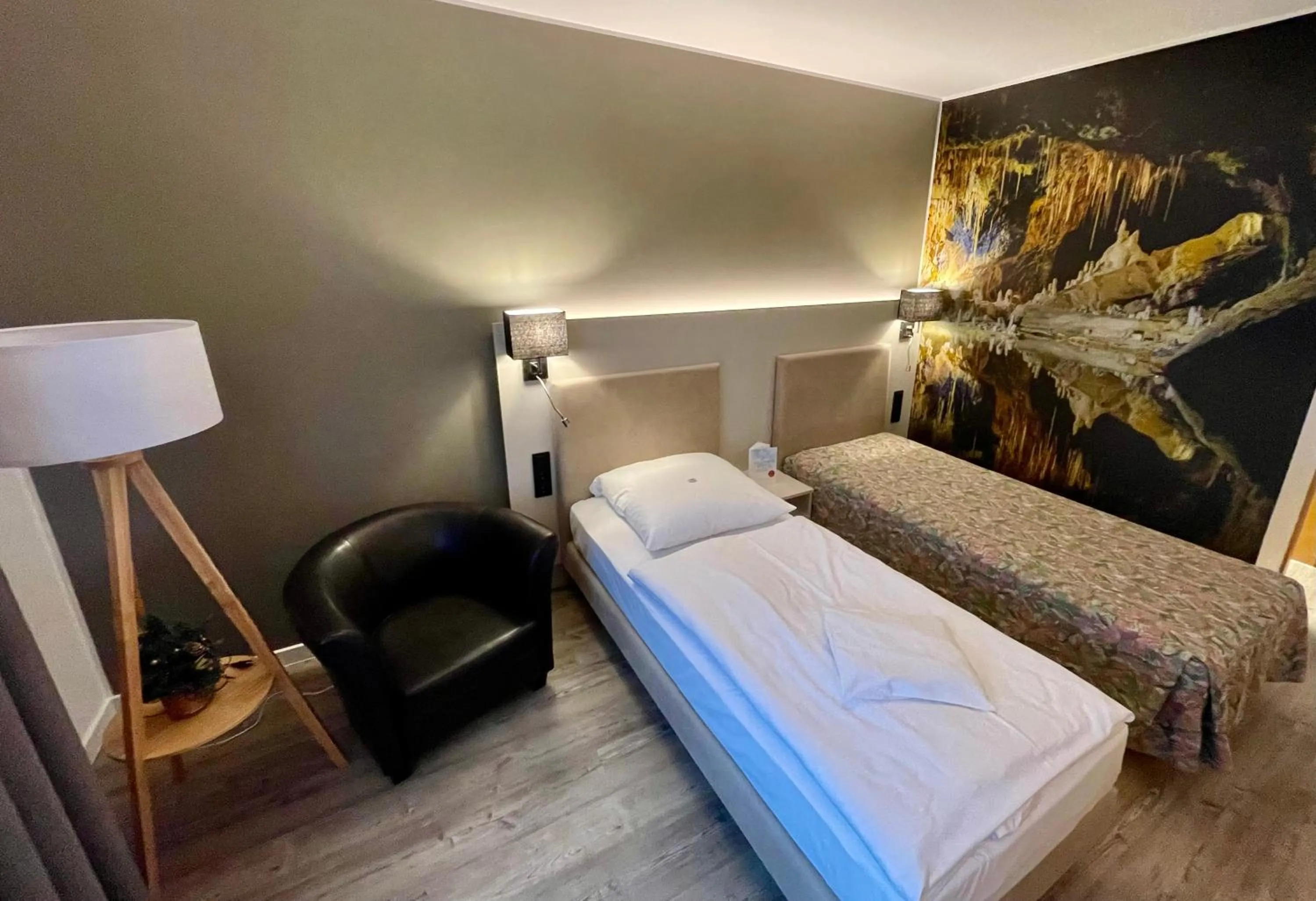 Photo of the whole room, Bed in Hotel & Restaurant Bergfried