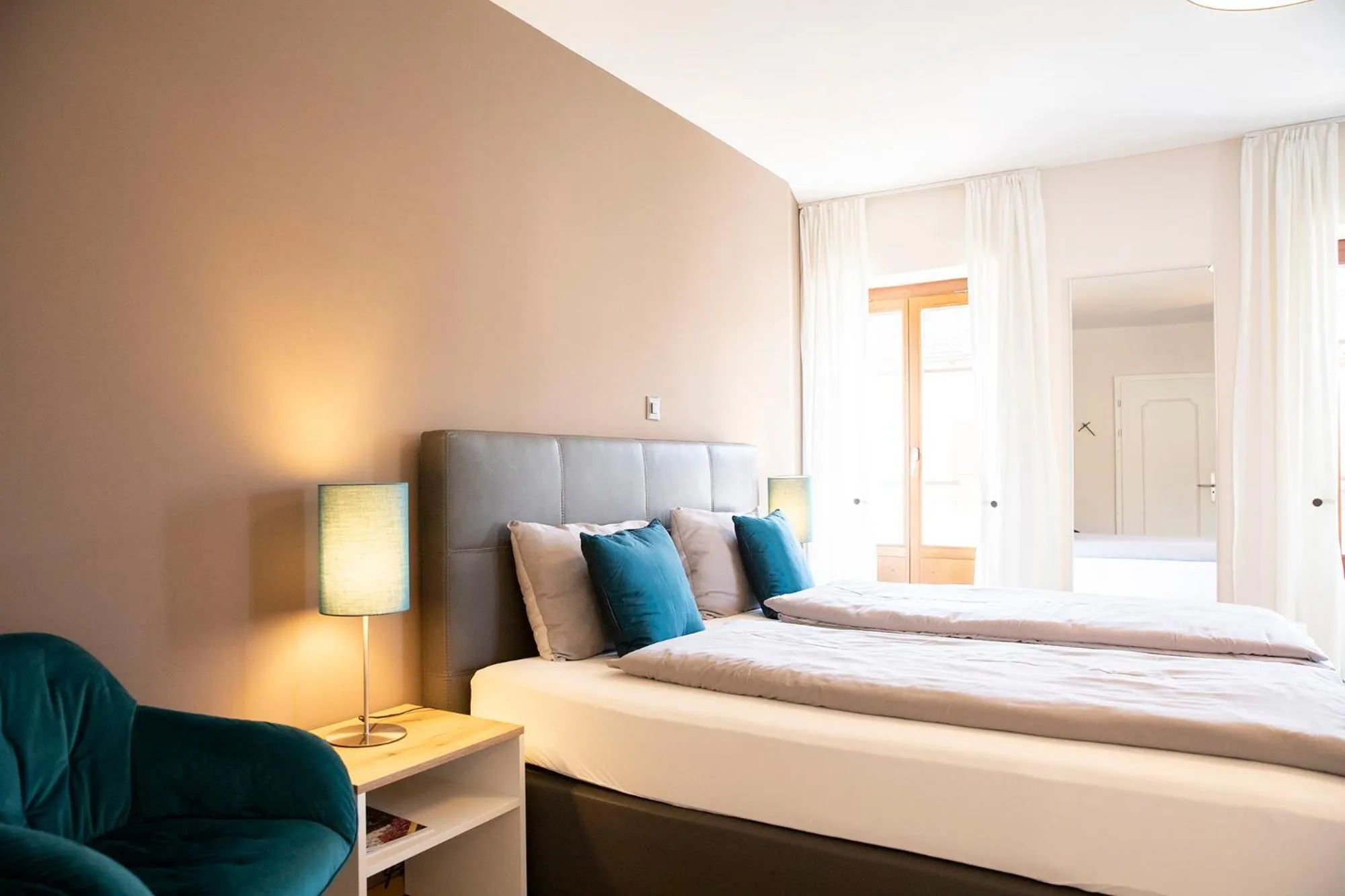 Bed in Hotel San Bernardo