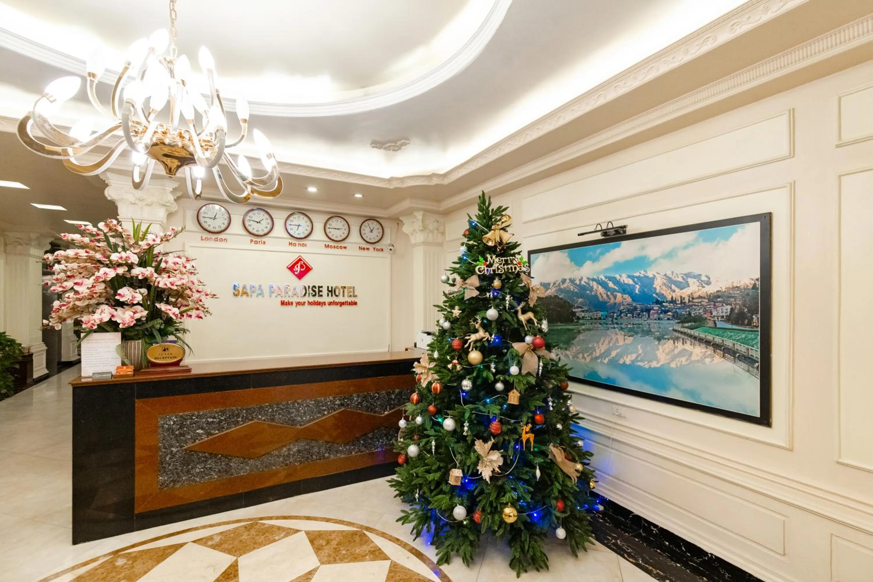 Lobby or reception in Sapa Paradise Hotel