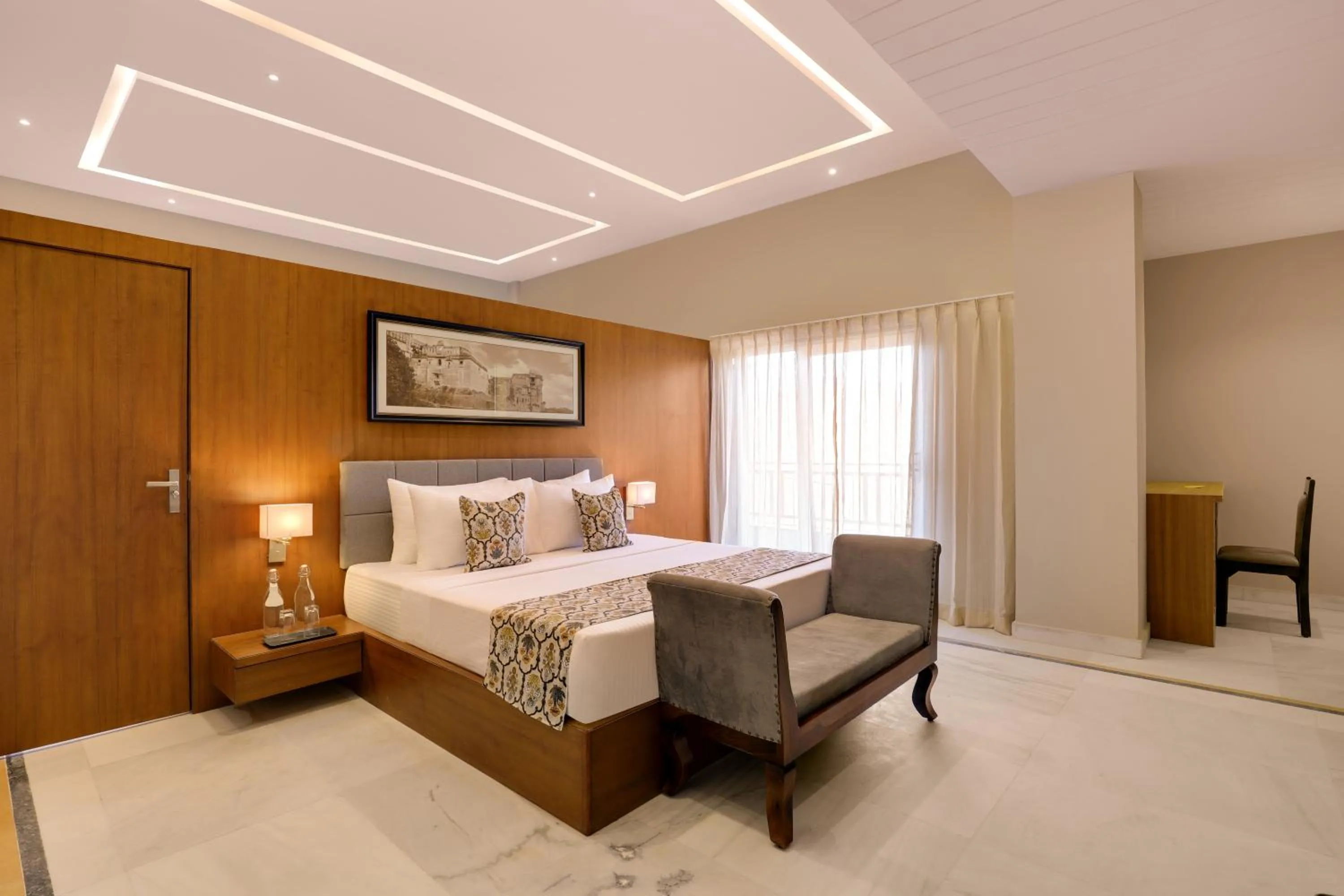 Bed in Lemon Tree Resort, Kumbhalgarh