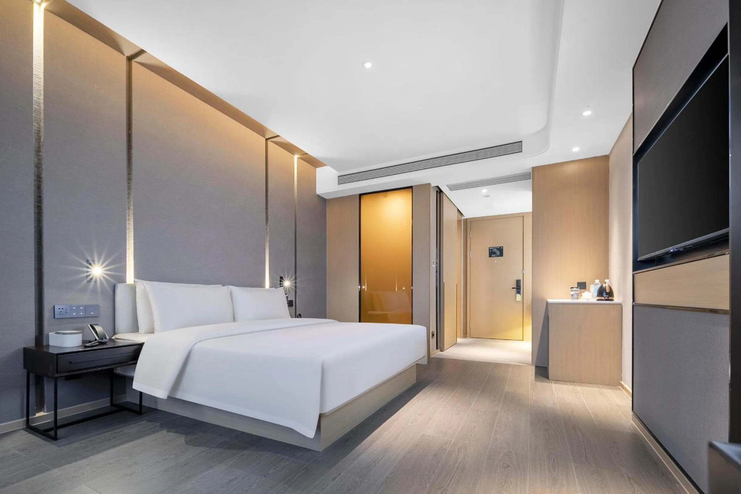 Bed in Atour Hotel Ningbo Zhenhai New City