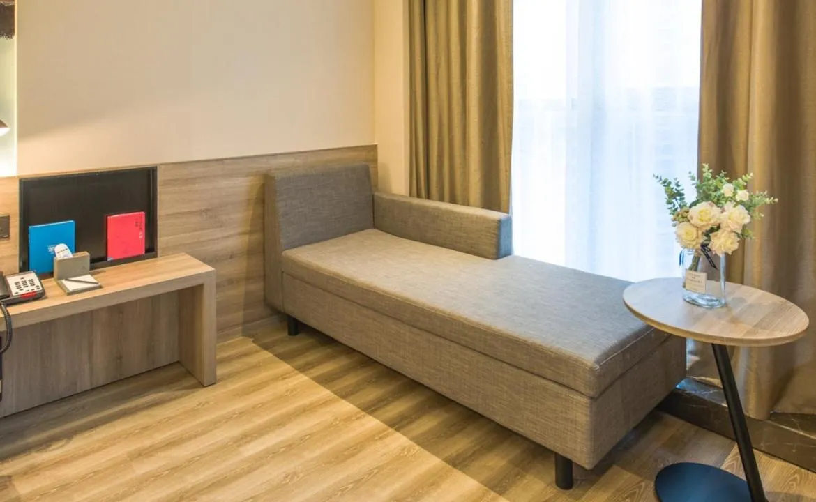 Bed in Atour Hotel Foshan Nanhai Qiandeng Lake Guicheng