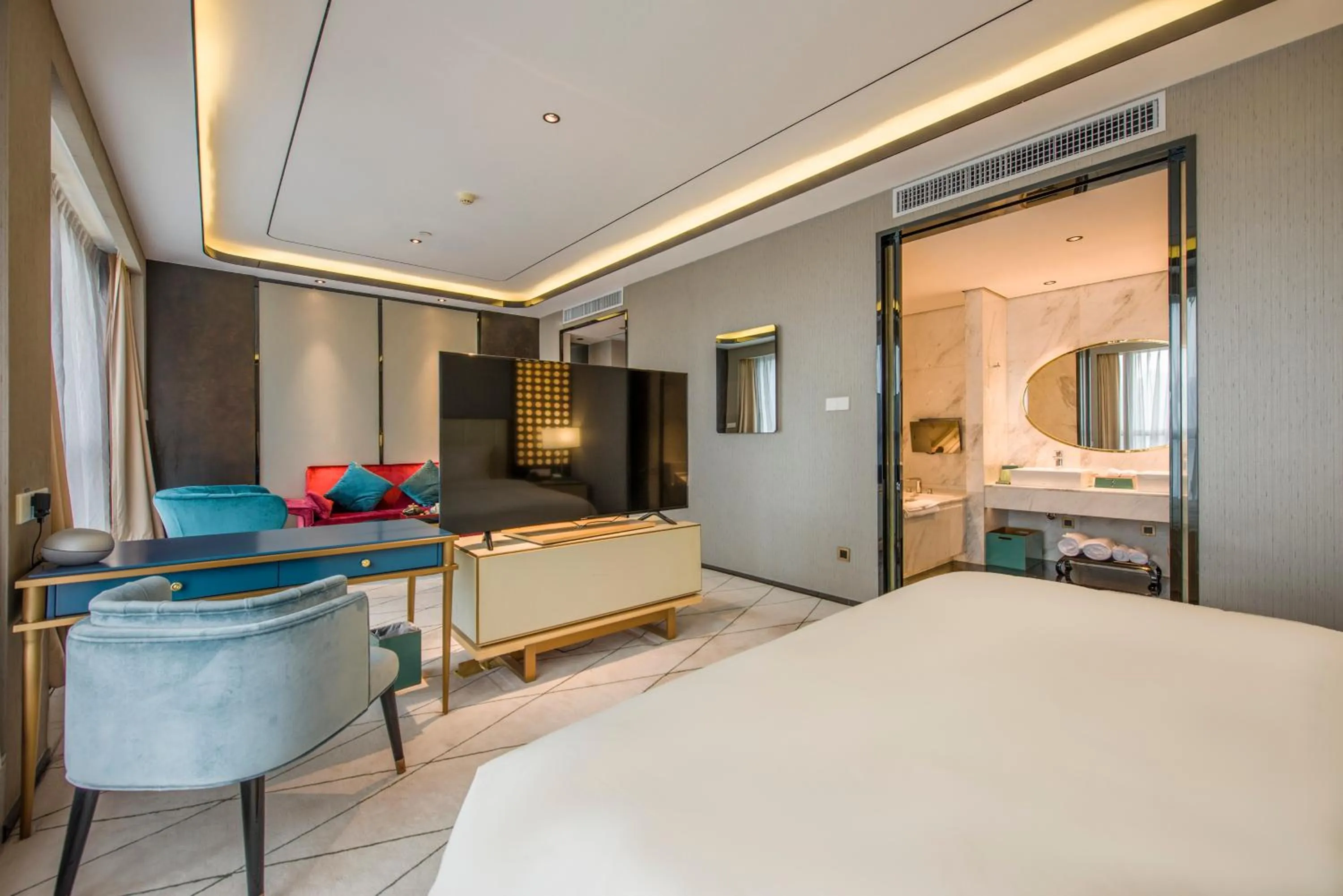 Bed in Atour S Hotel Guangzhou Beijing Road Tianzi Wharf