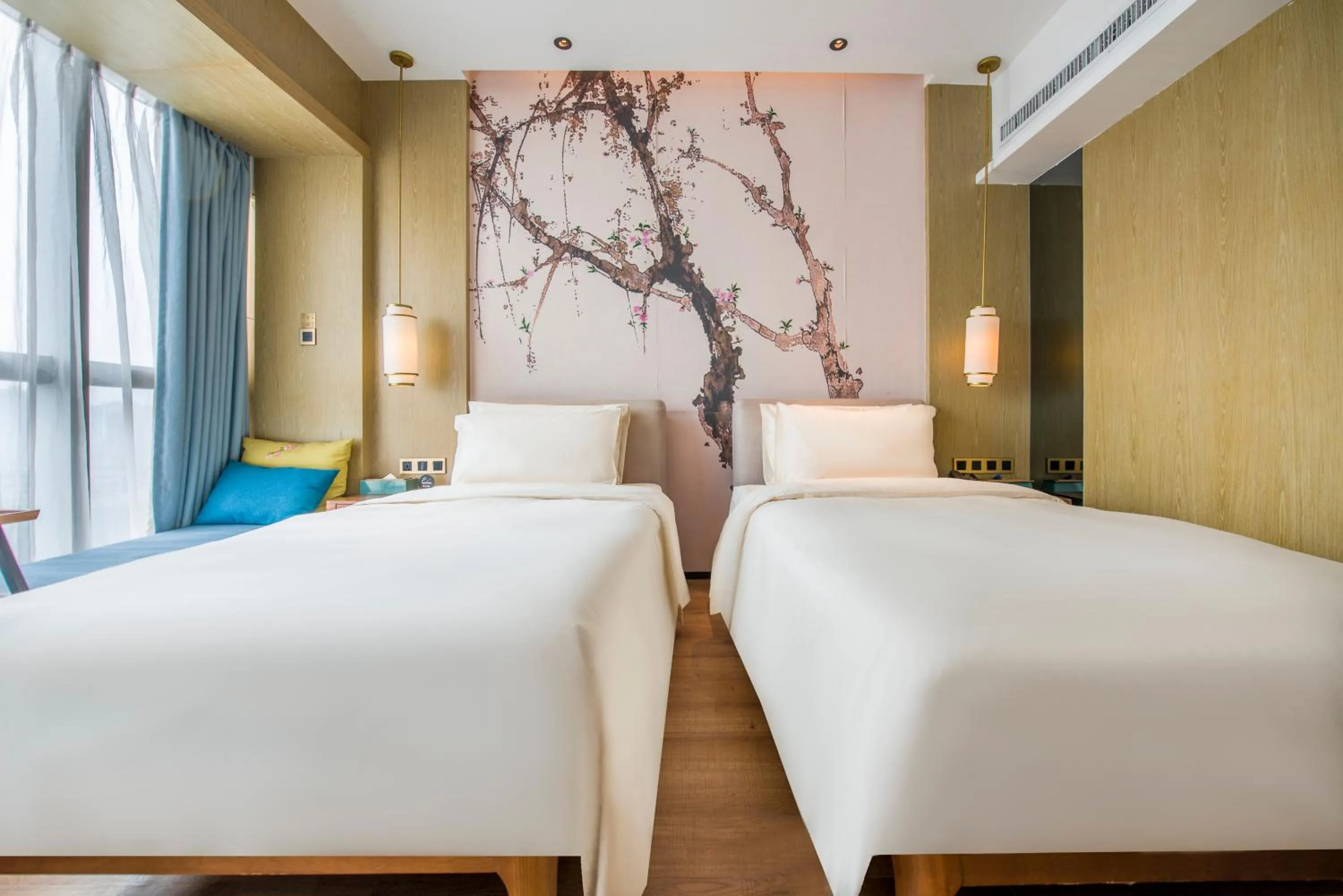 Bed in Atour S Hotel Guangzhou Beijing Road Tianzi Wharf