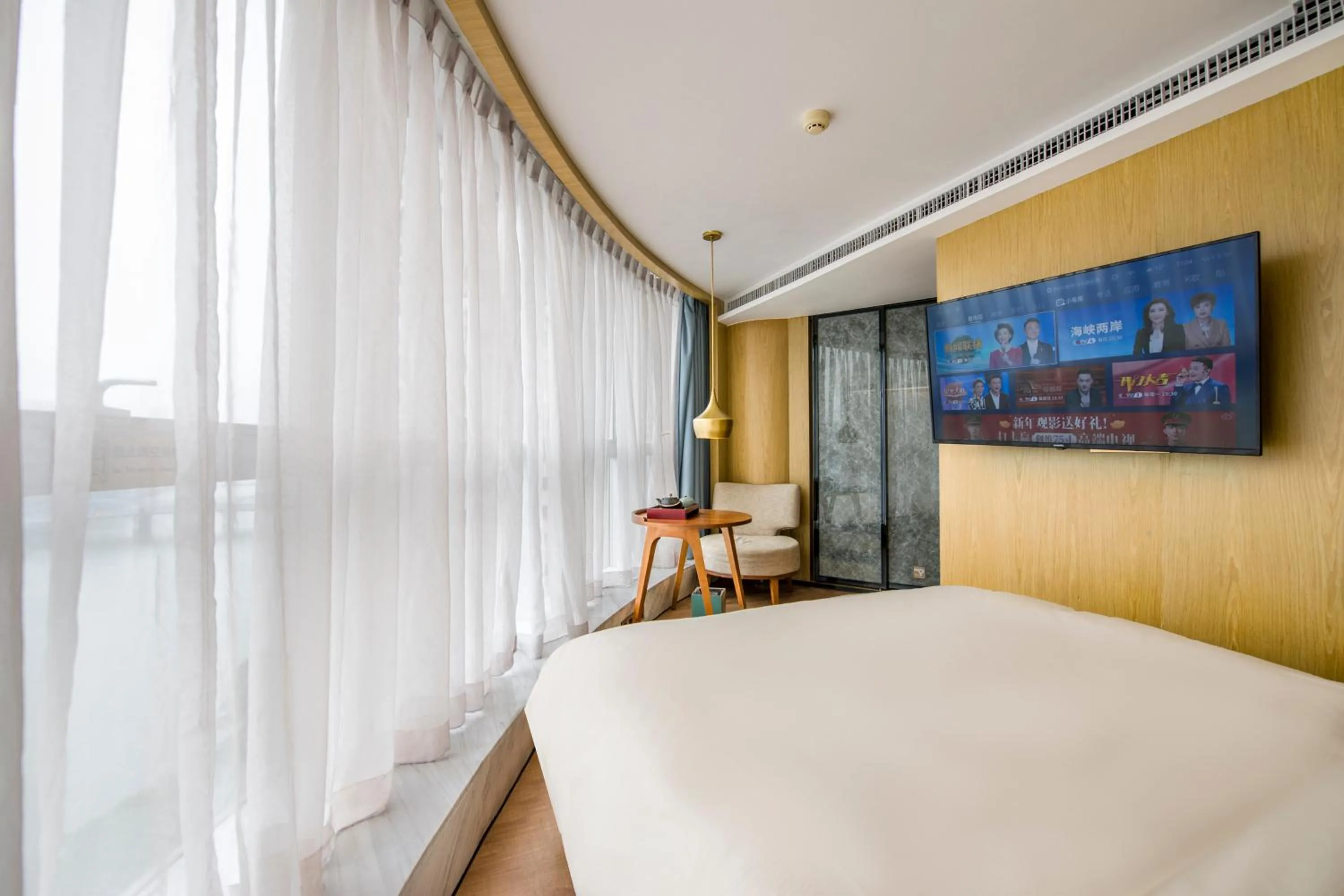 Bed in Atour S Hotel Guangzhou Beijing Road Tianzi Wharf