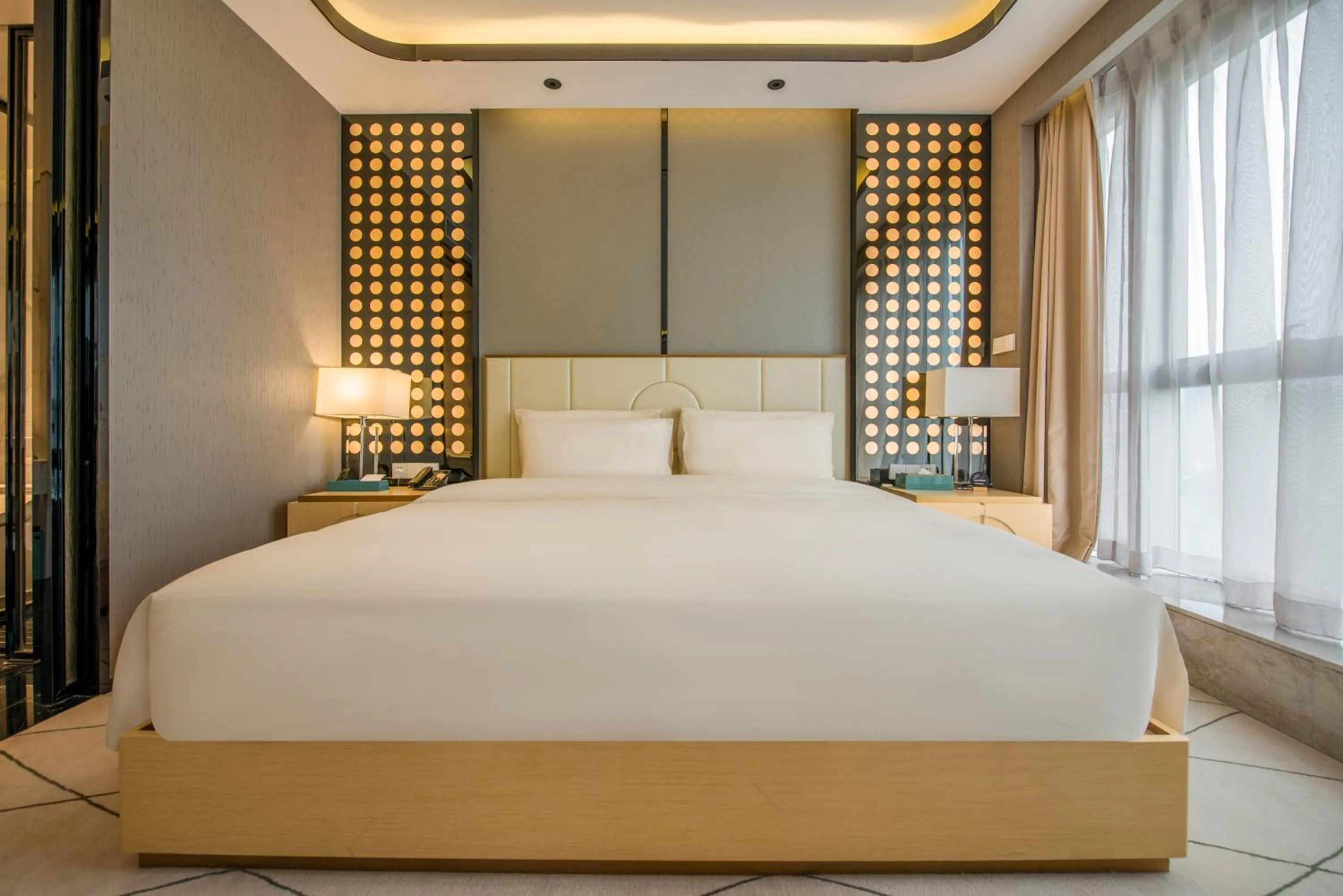 Bed in Atour S Hotel Guangzhou Beijing Road Tianzi Wharf