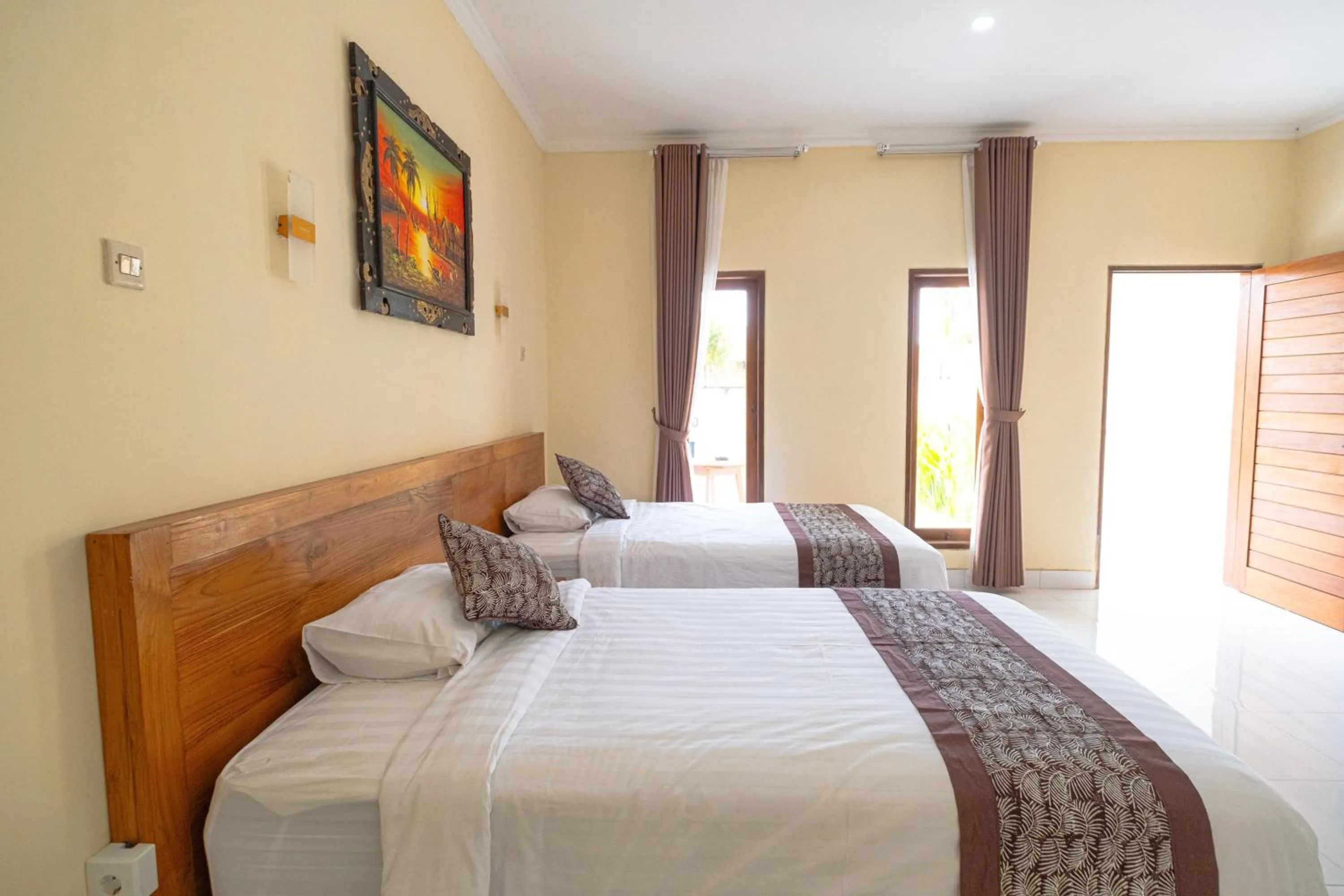 Bed in Sriwedari House Keramas