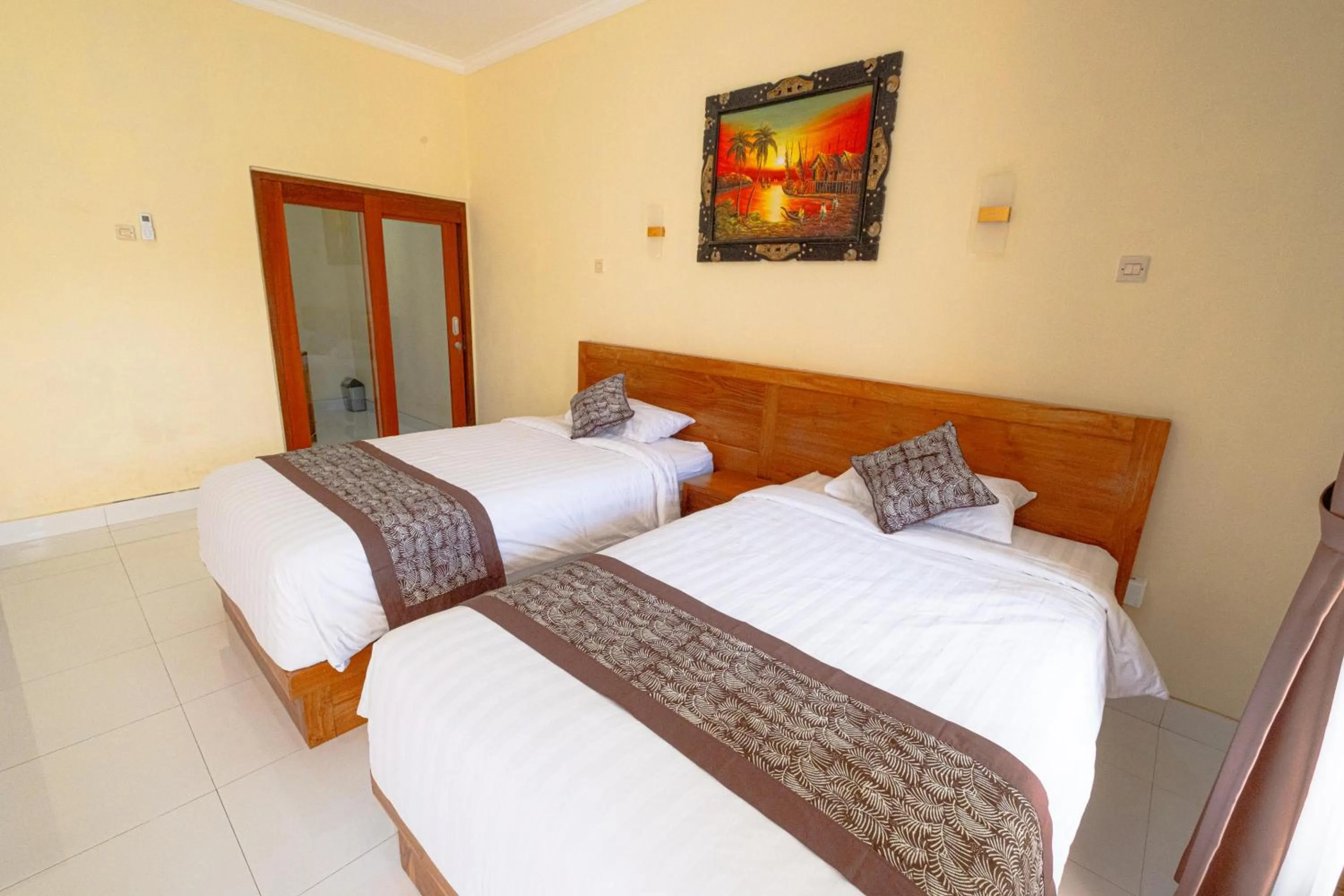 Bed in Sriwedari House Keramas