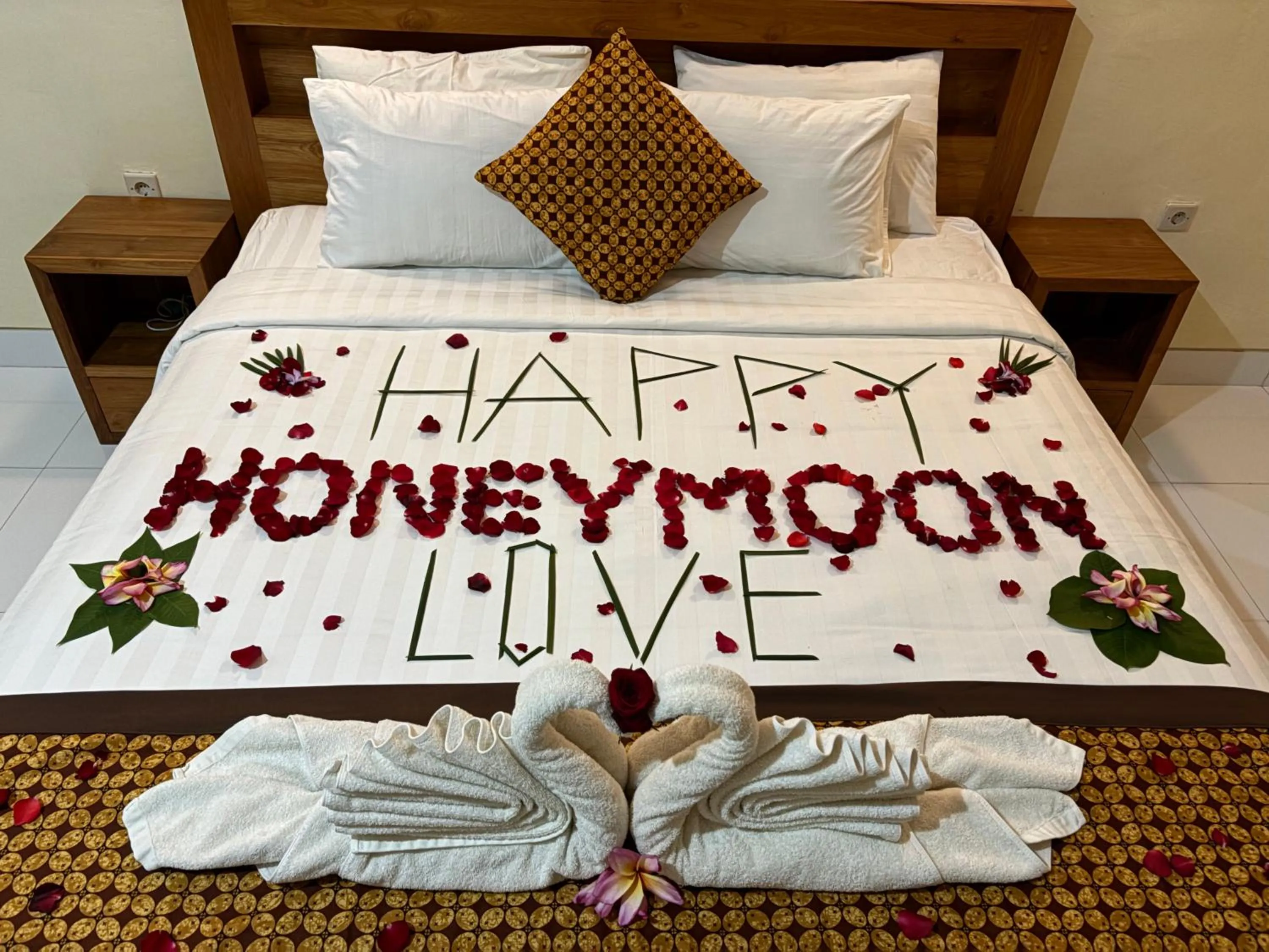 Bed in Sriwedari House Keramas