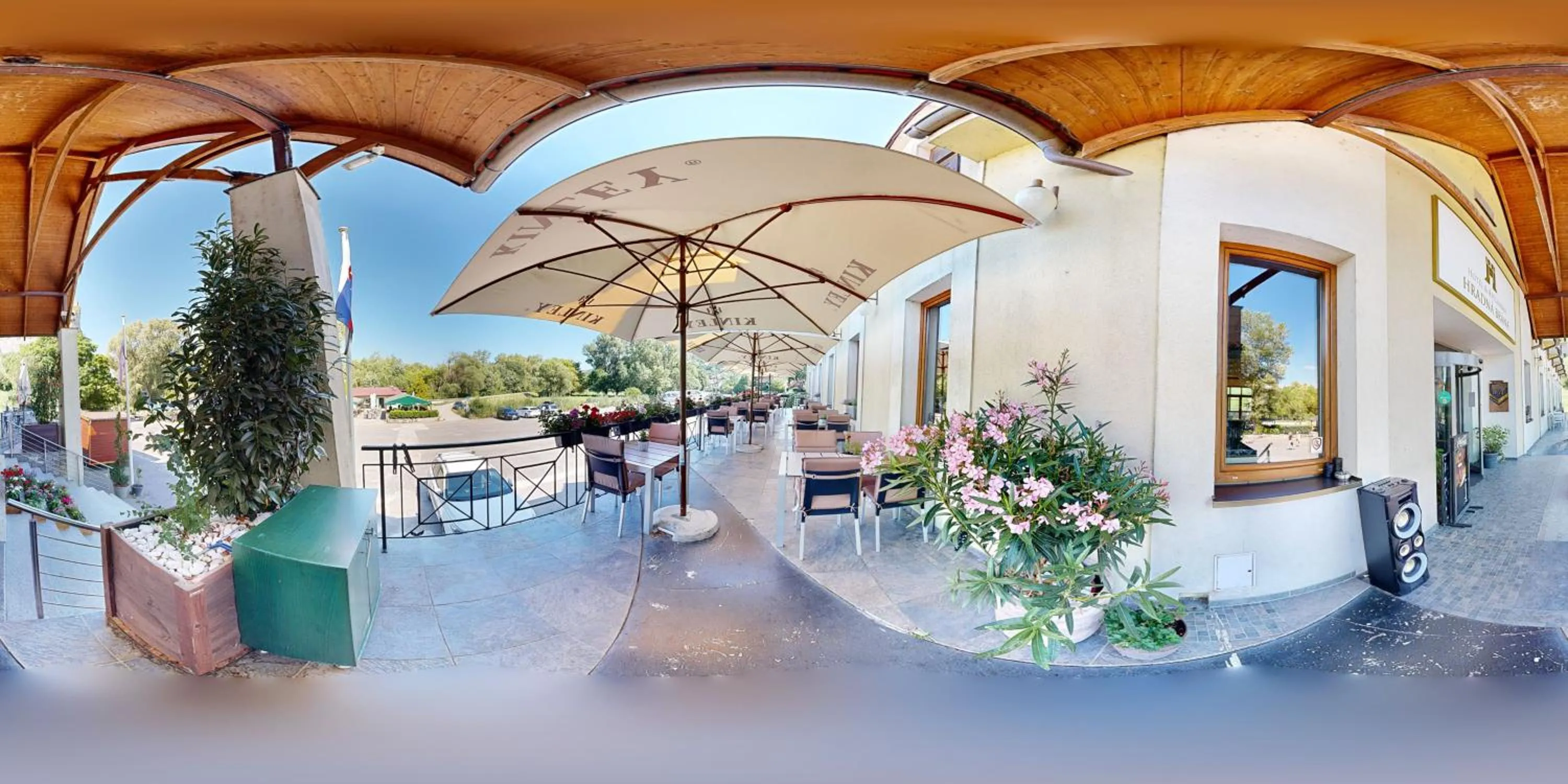 Balcony/Terrace in Hotel Hradna brana