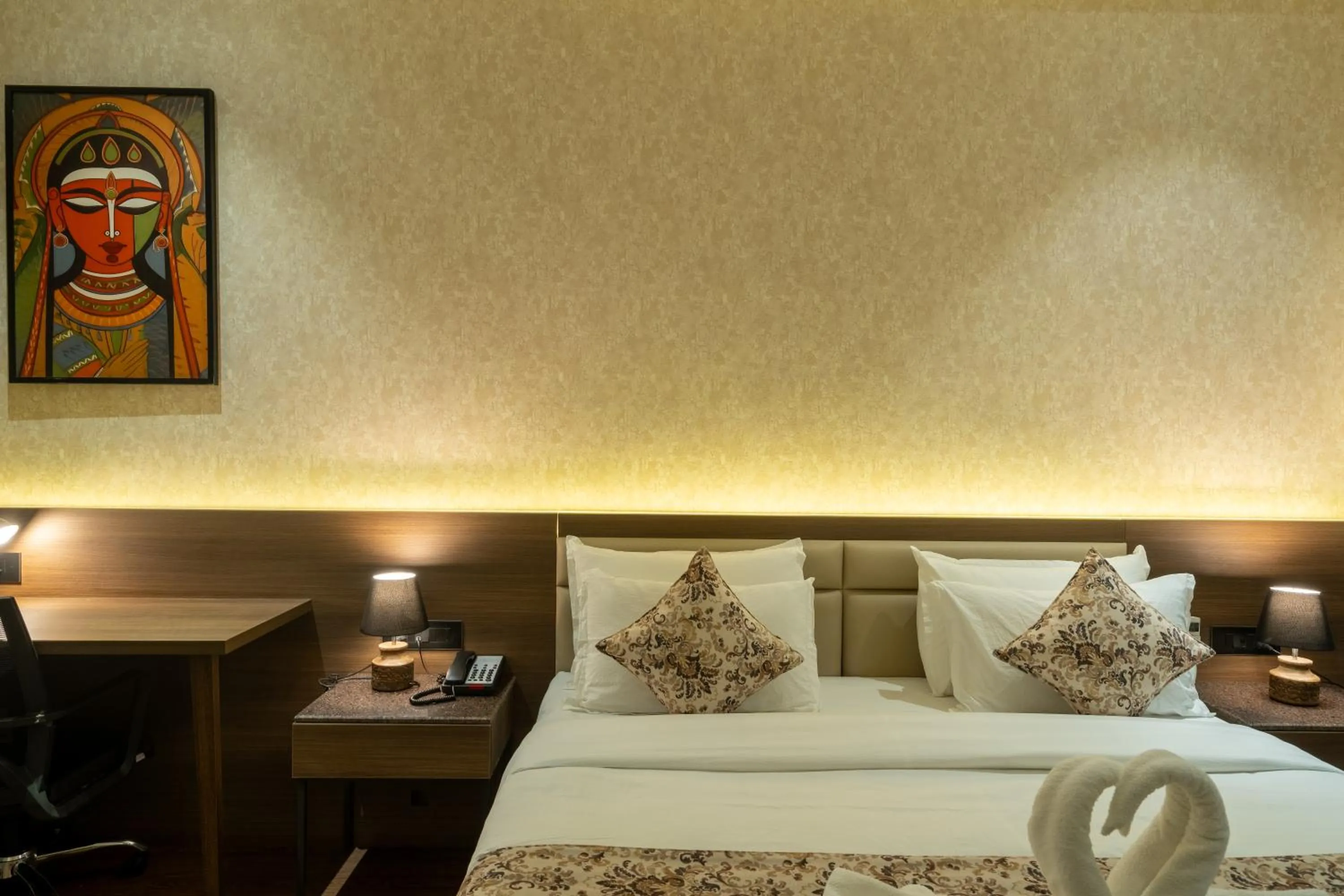 Bed in Hotel Mivaante