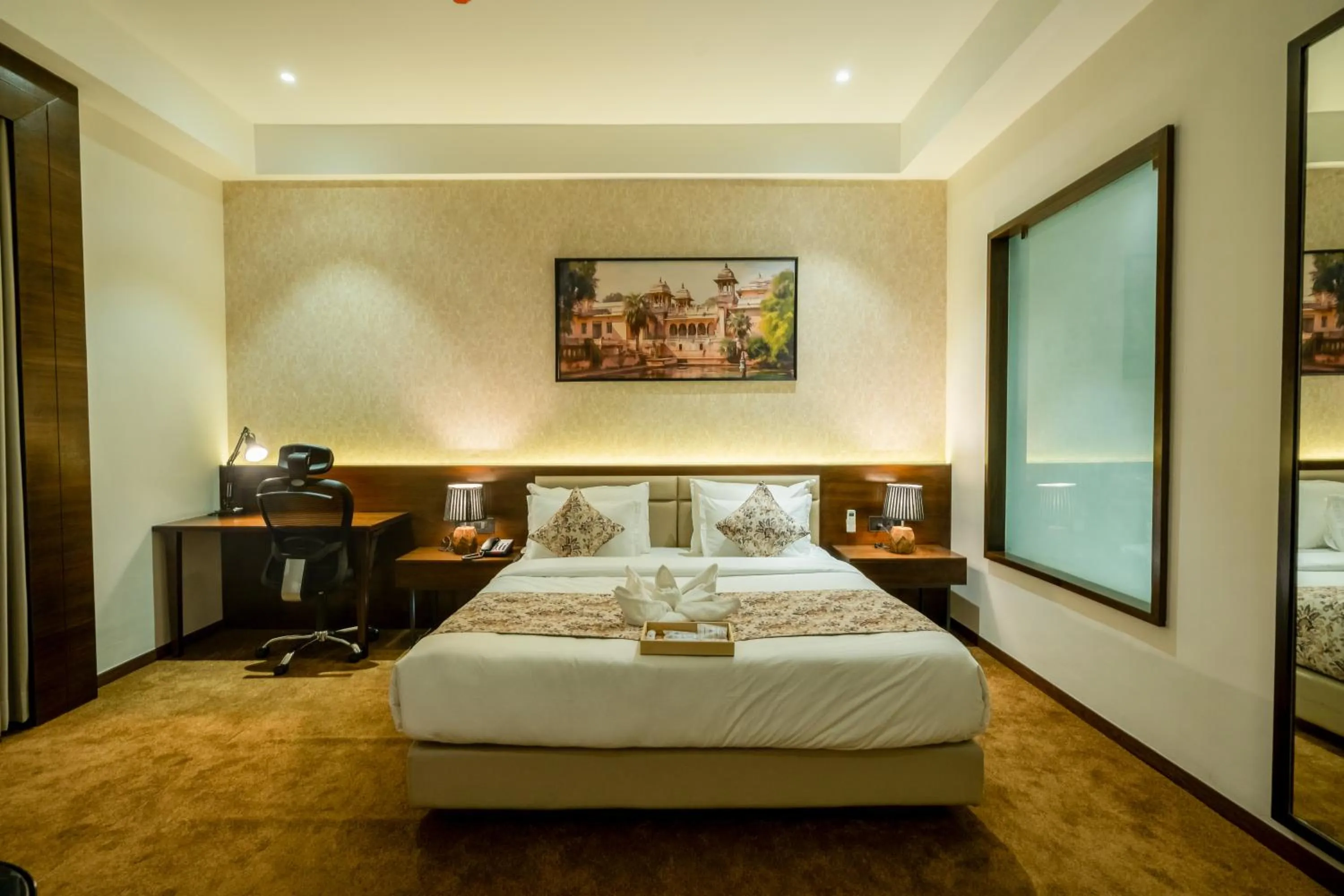 Bed in Hotel Mivaante