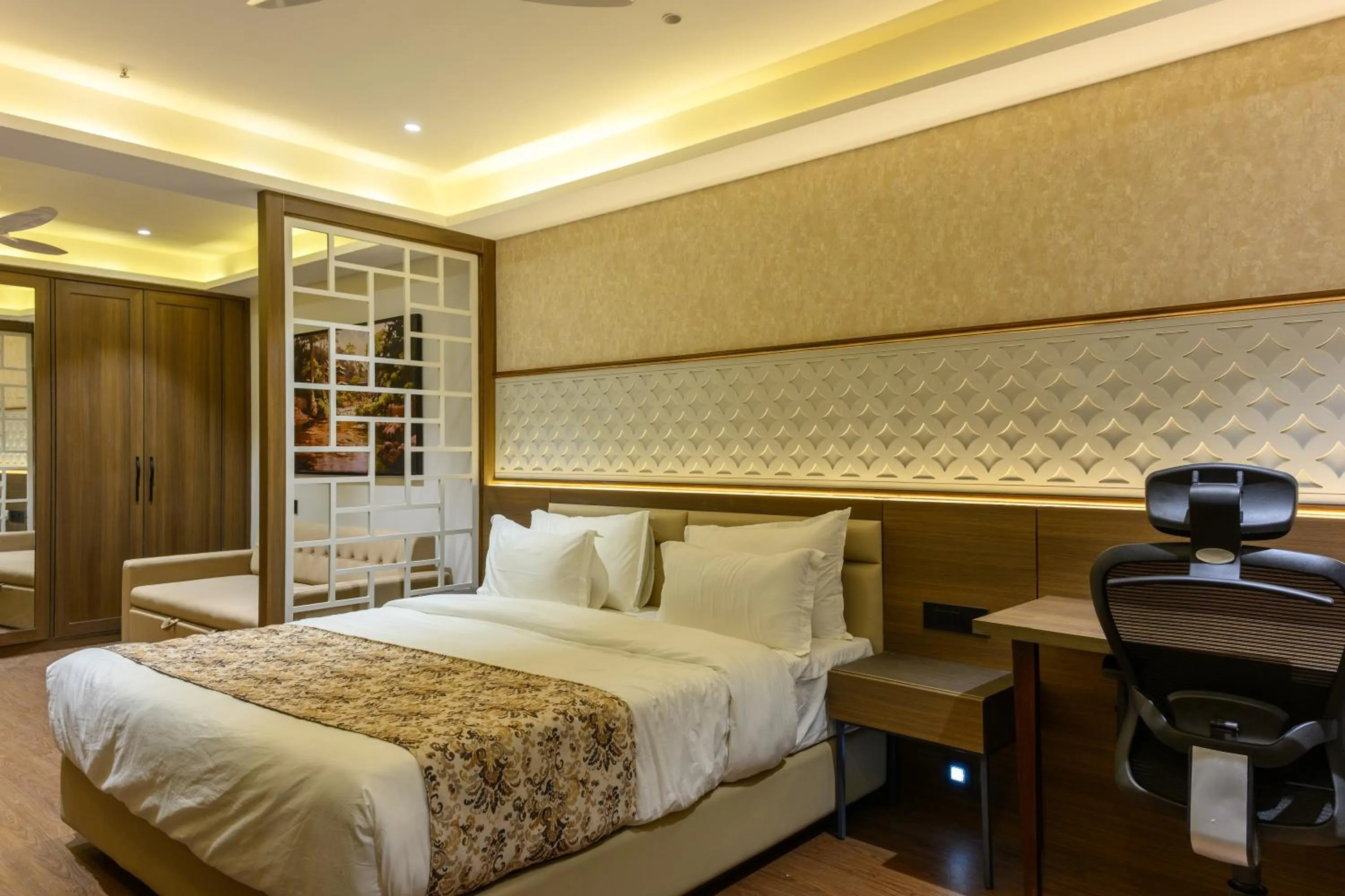 Bed in Hotel Mivaante