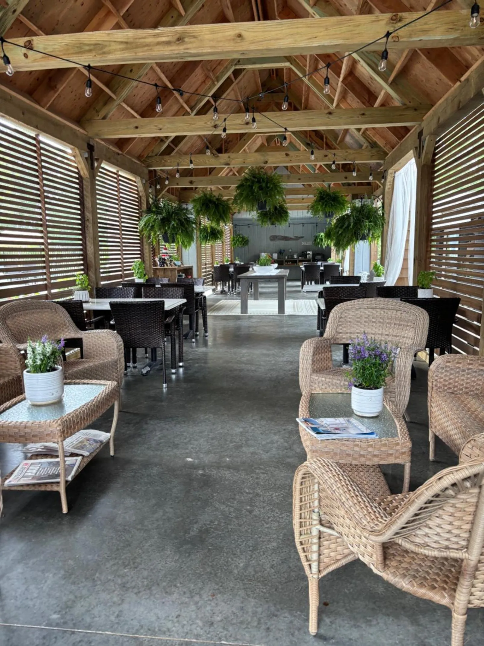 Seating area in Cape Cod Veranda