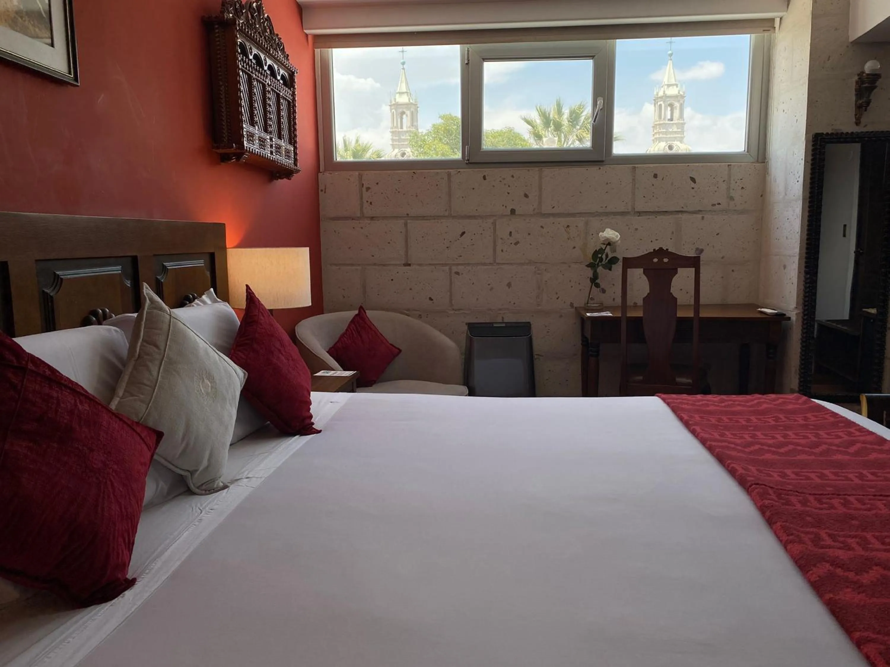 Bed in Katari Hotel at Plaza de Armas