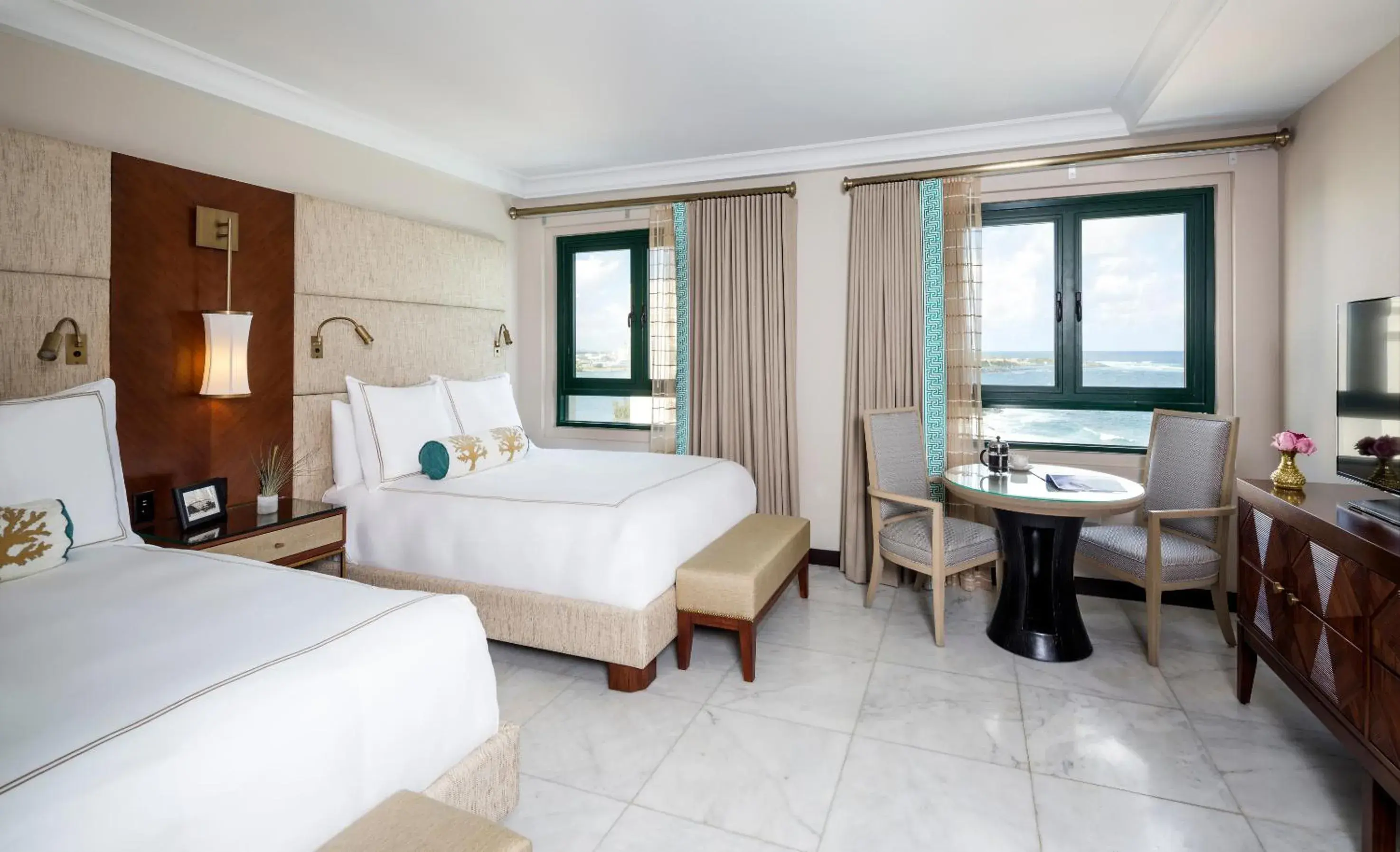 Two Queen Beds with Ocean View in Condado Vanderbilt Hotel Two Queen Beds with Ocean View in Condado Vanderbilt Hotel