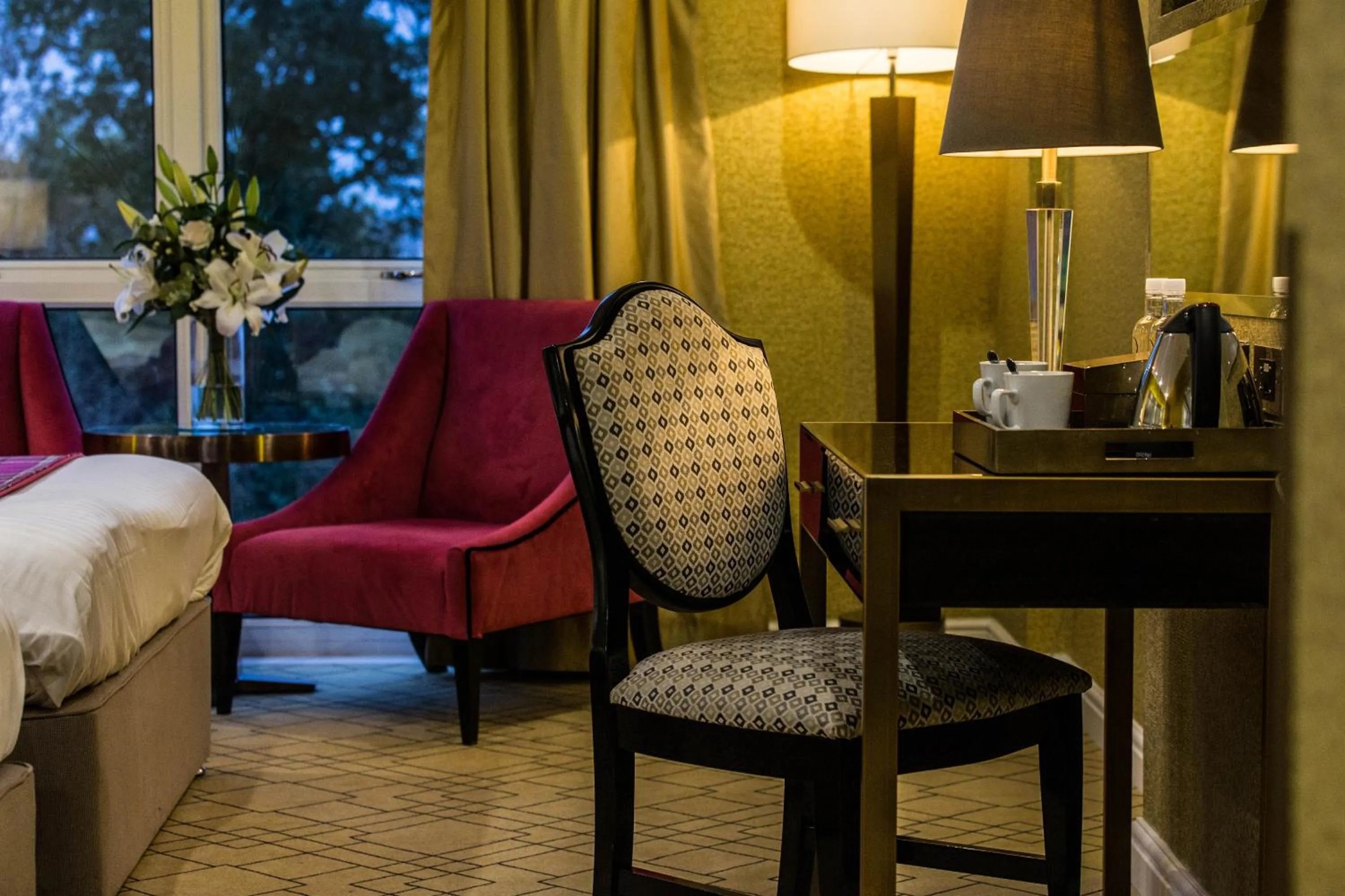 Decorative detail, Bed in Gleddoch Golf & Spa Resort