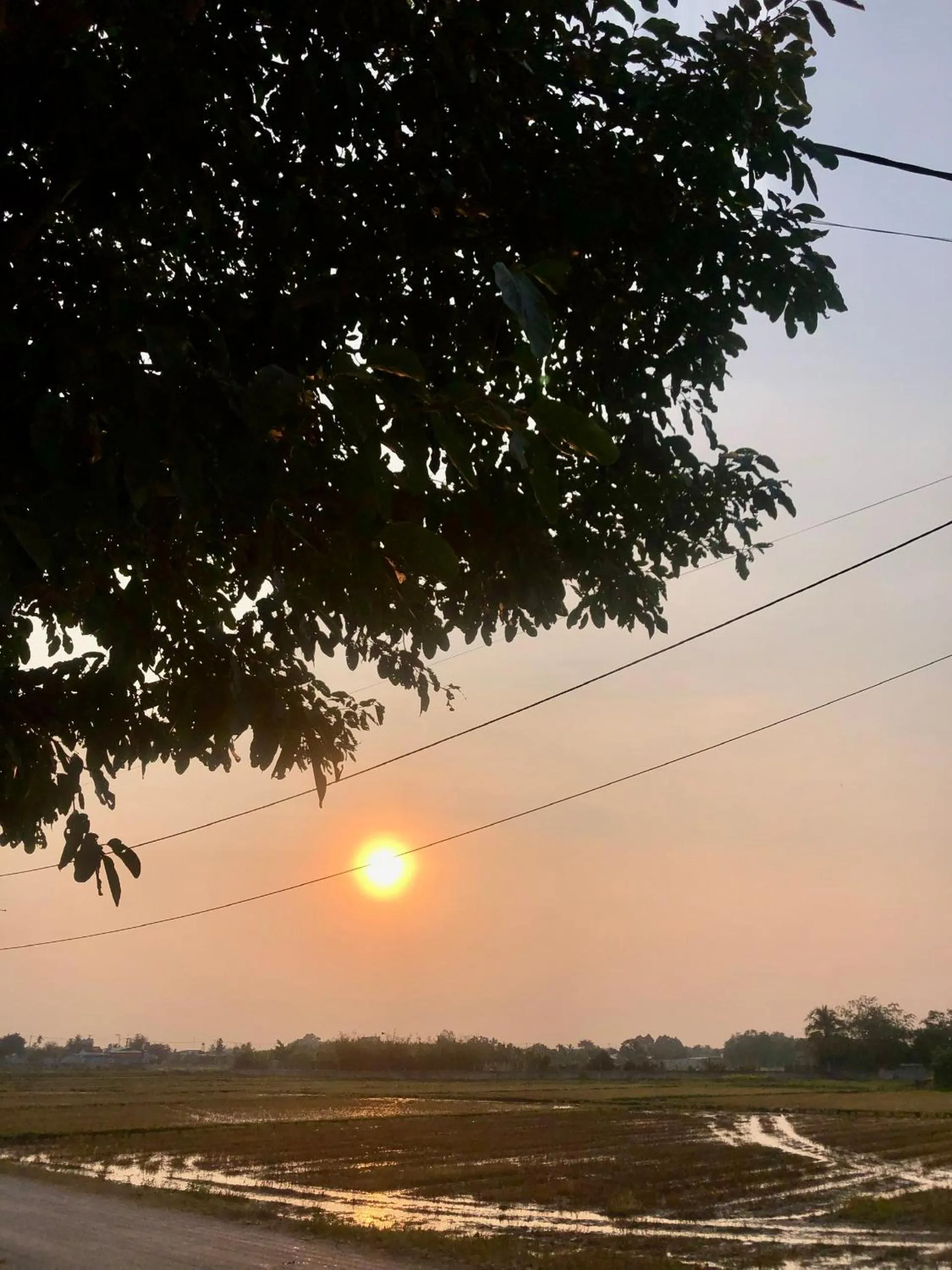 Sunset in Les Hameaux de l'Orient
