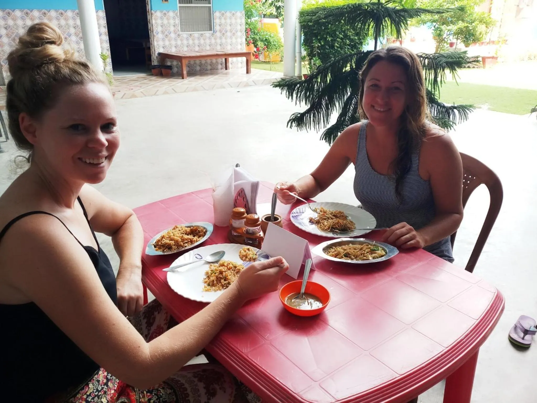 Breakfast in Sri Yoga Mandir