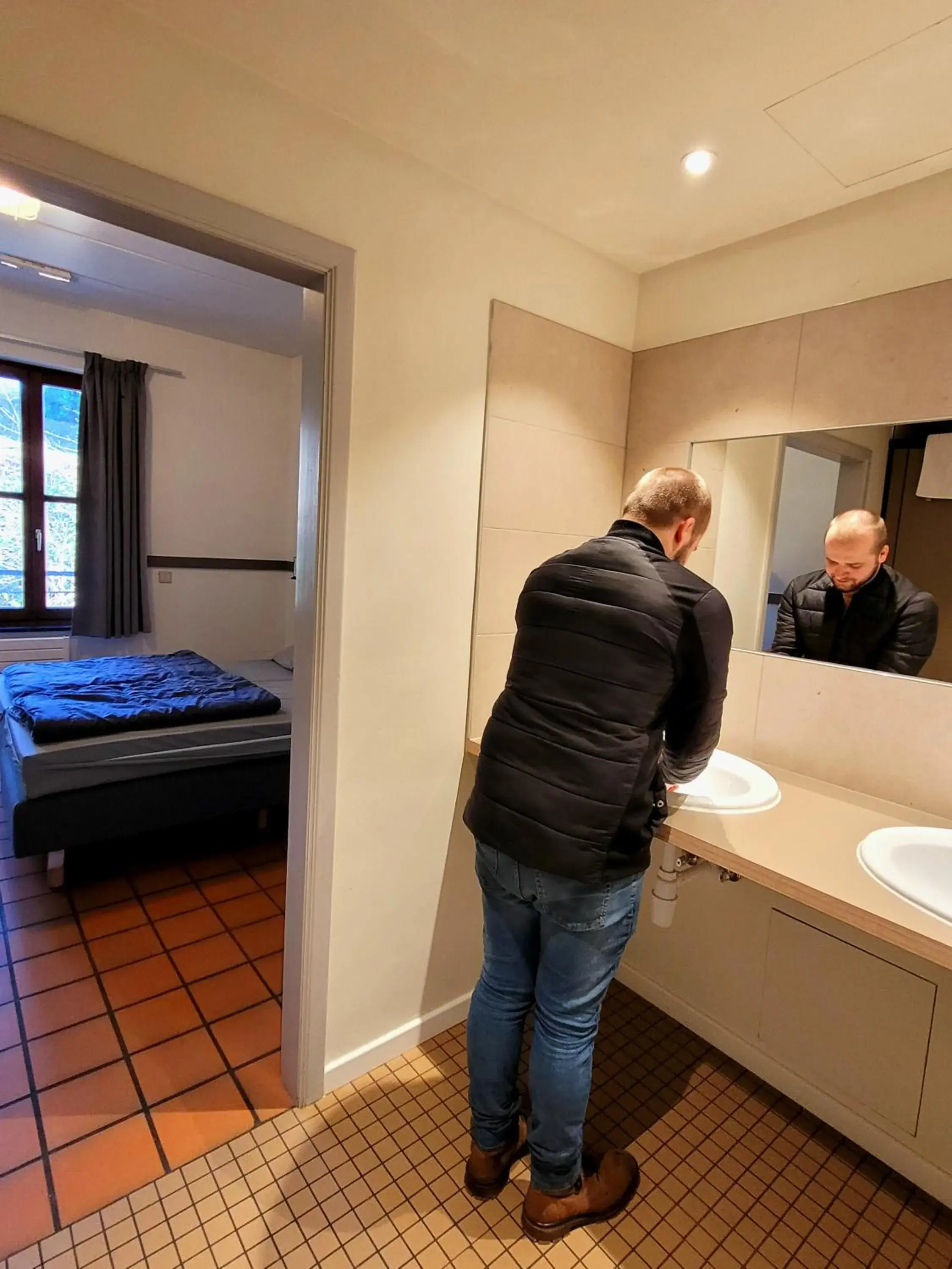 Twin Room in Auberge de Jeunesse de Bouillon Twin Room in Auberge de Jeunesse de Bouillon