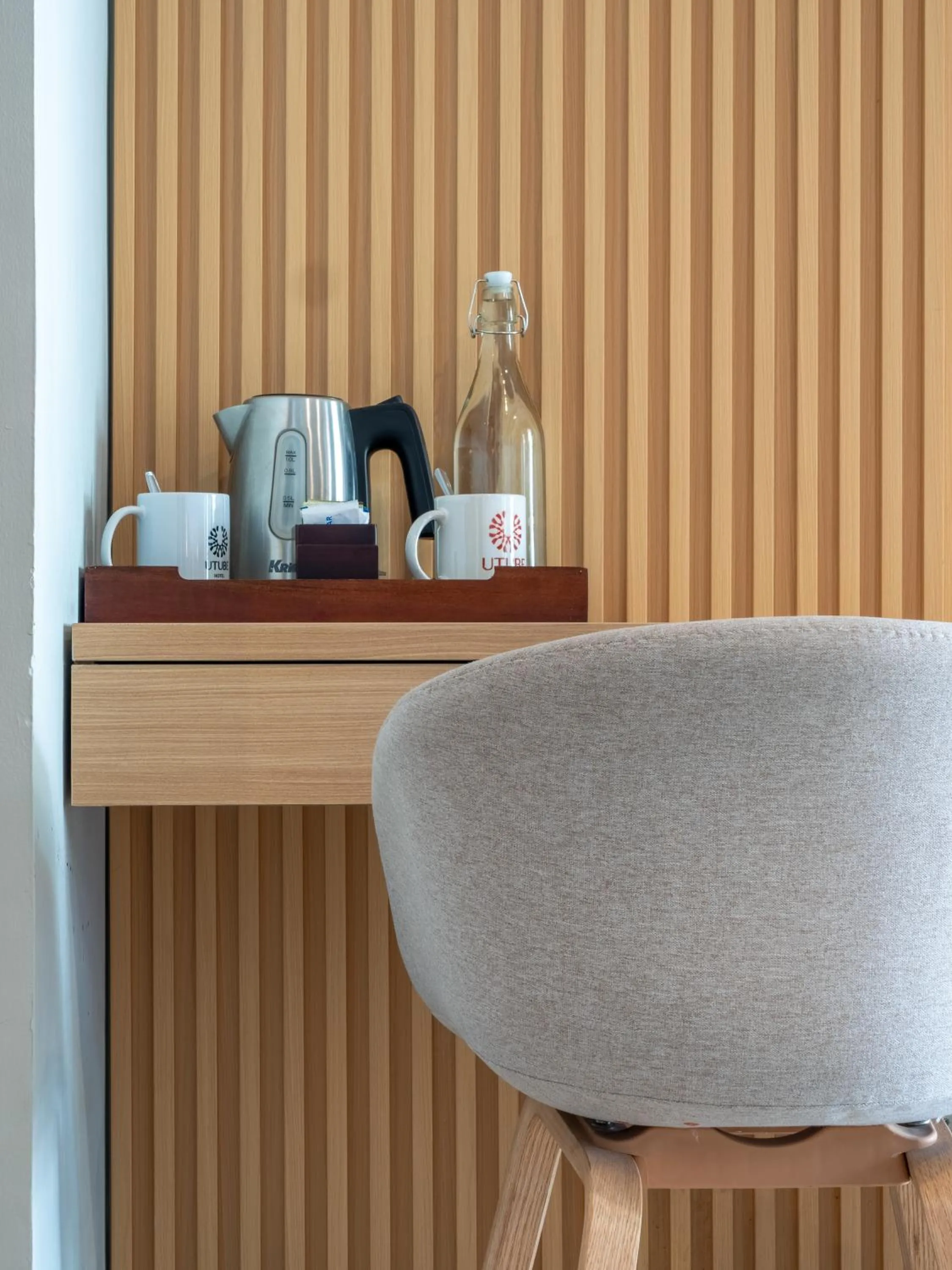 Seating area in U Tube Hotel