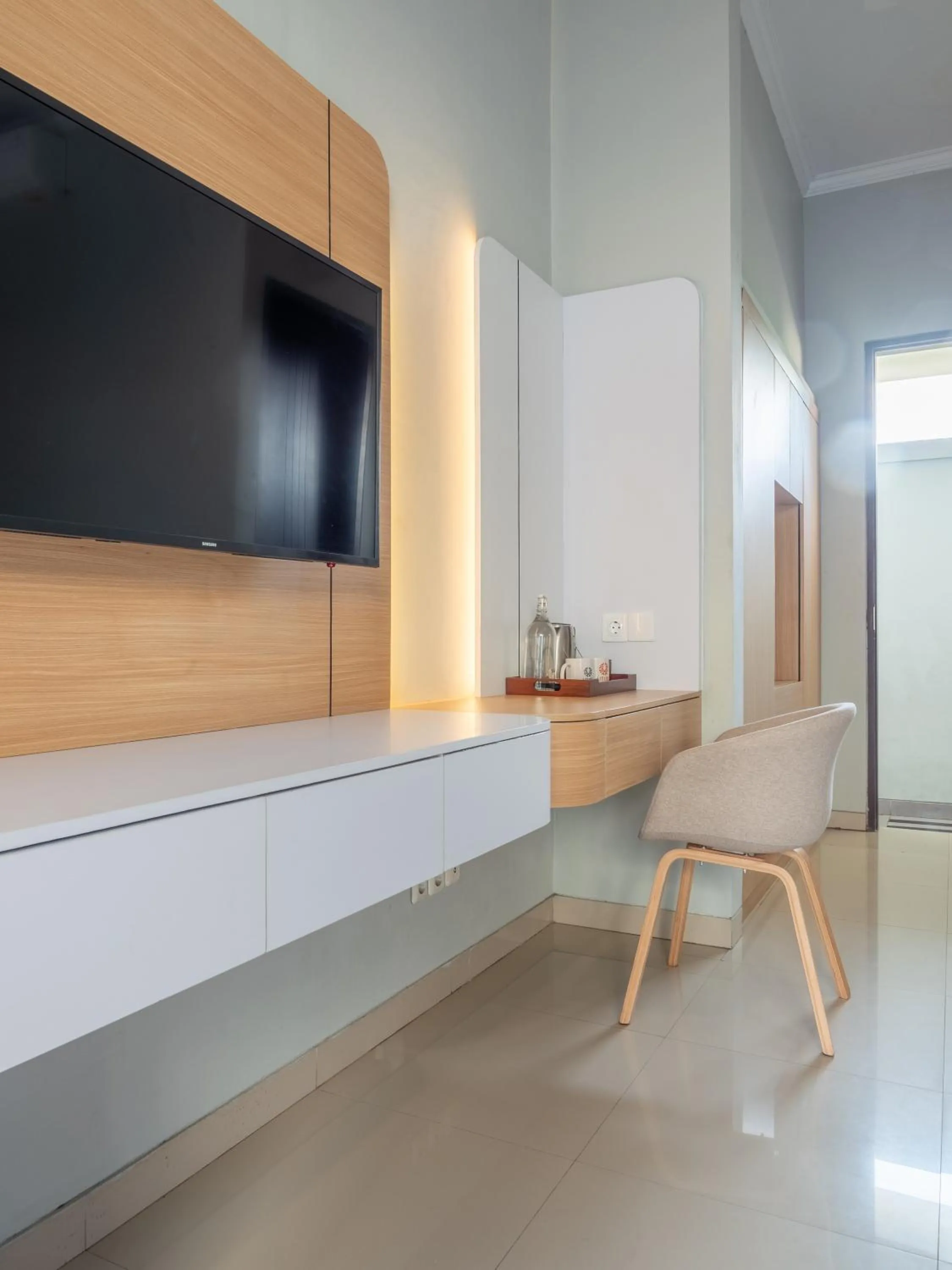 Seating area in U Tube Hotel