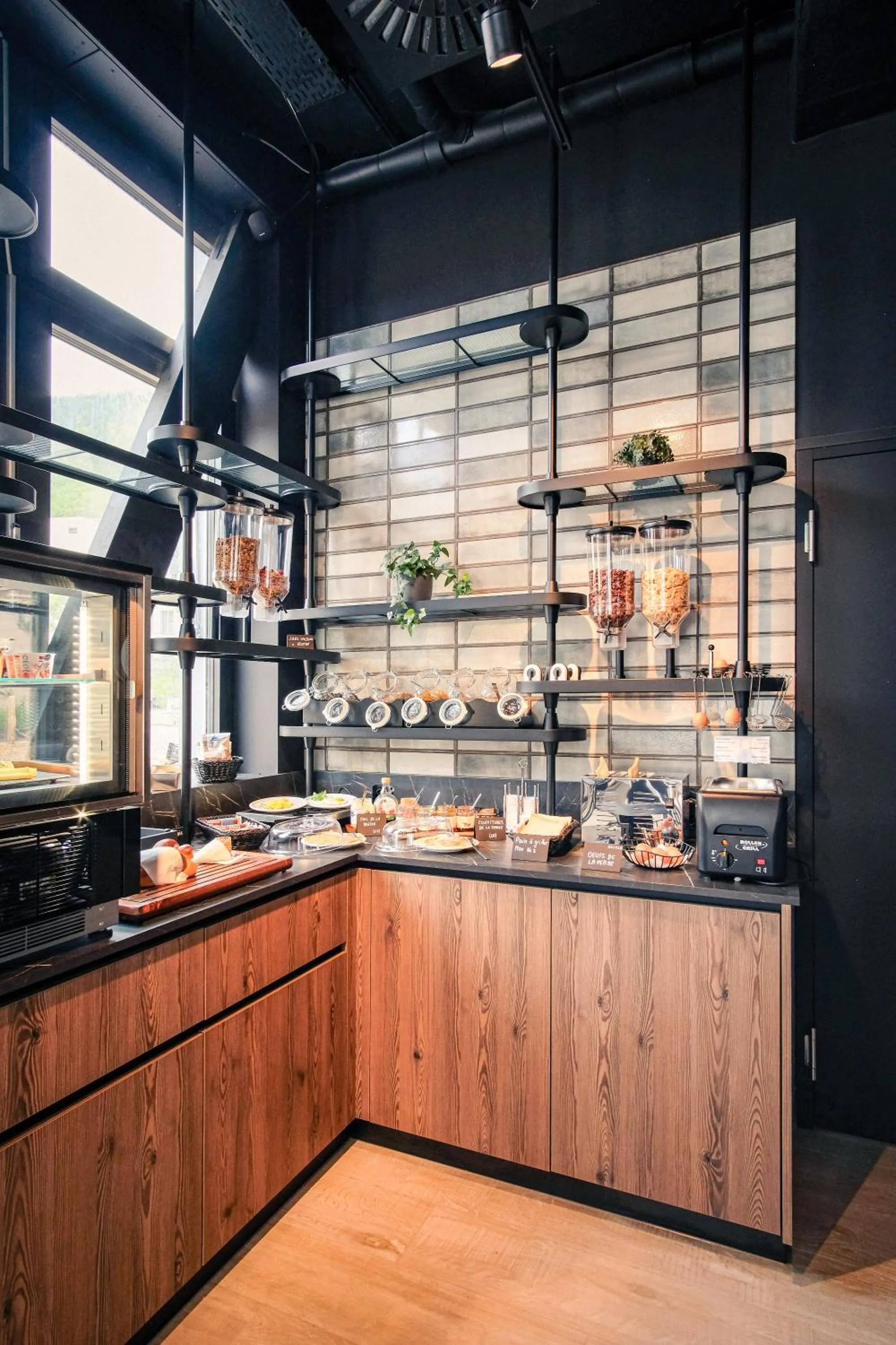 Buffet breakfast in Hota Hotel Saint-Imier