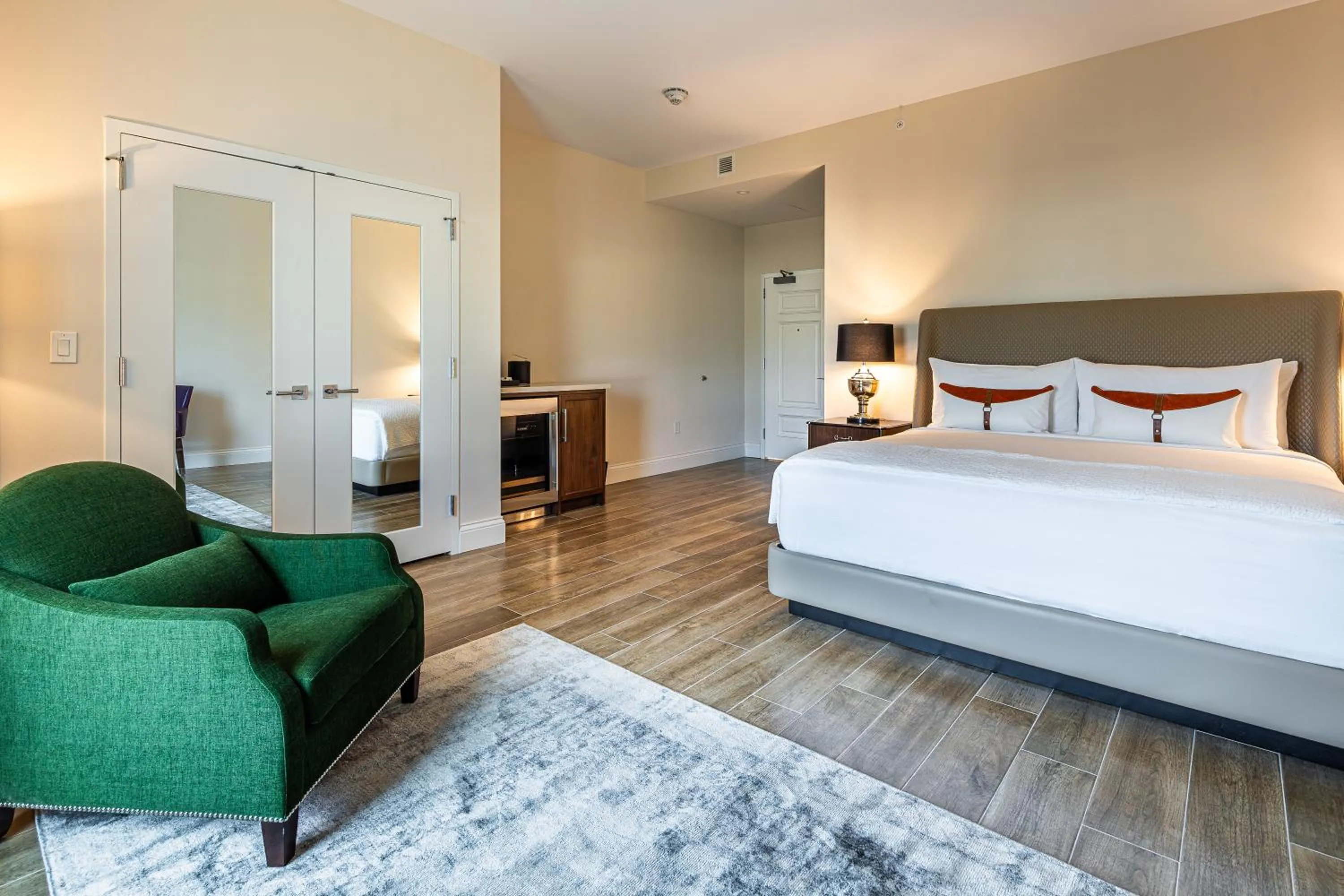 Bed in The Riding Academy Hotel