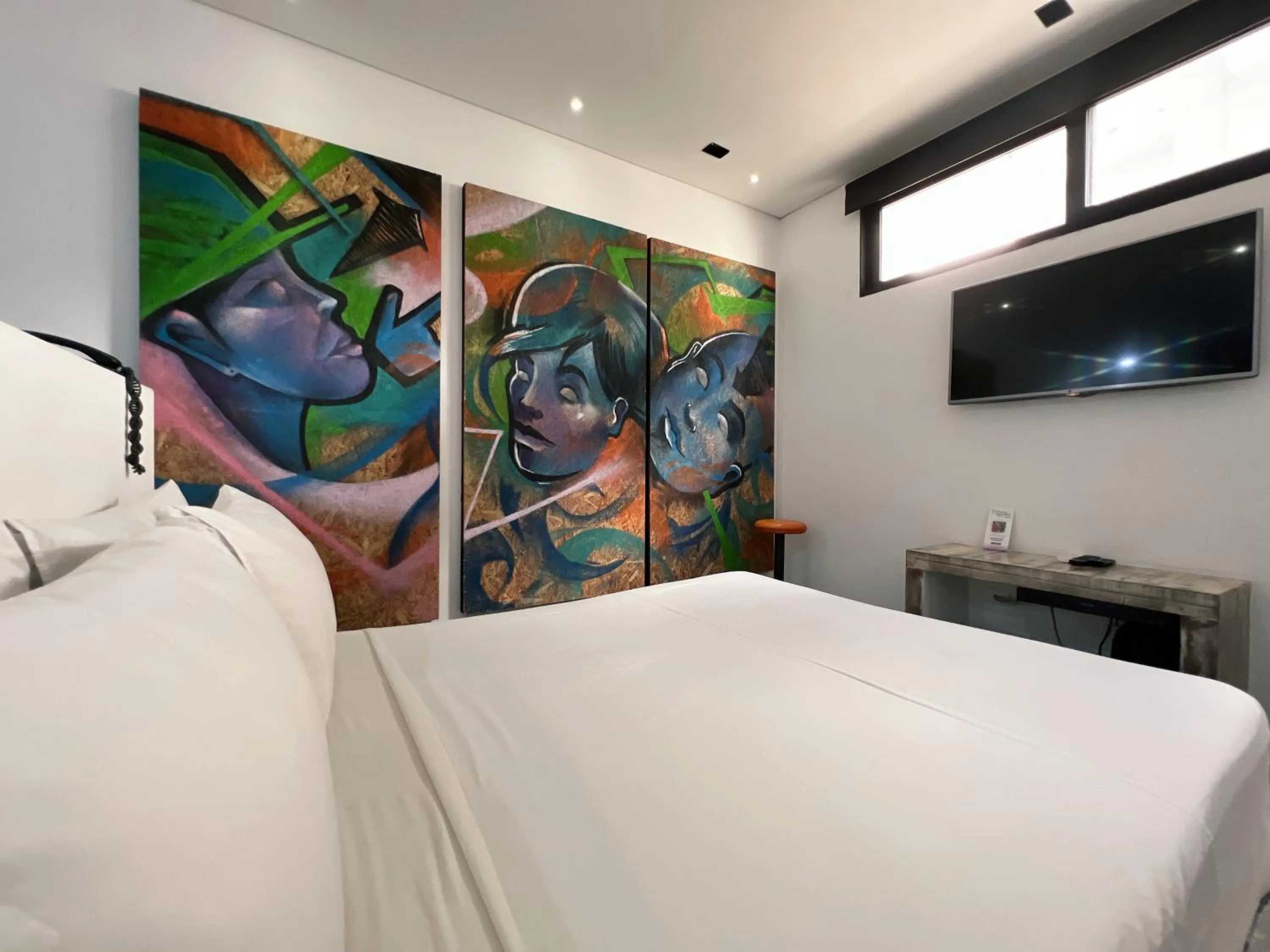 Photo of the whole room, Bed in Hotel Galeria Medellin