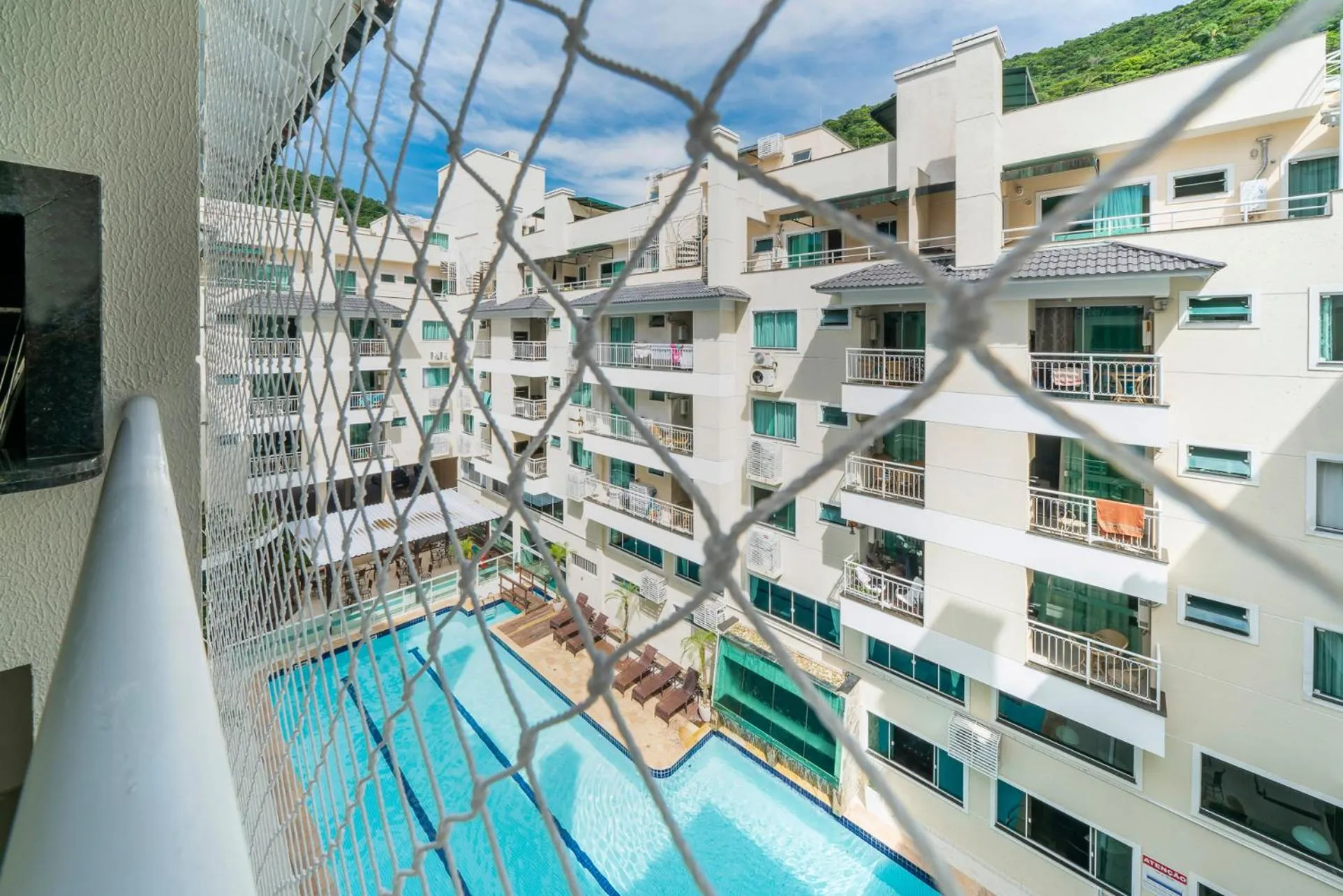 Pool view in Bombinhas Summer Beach APT 333