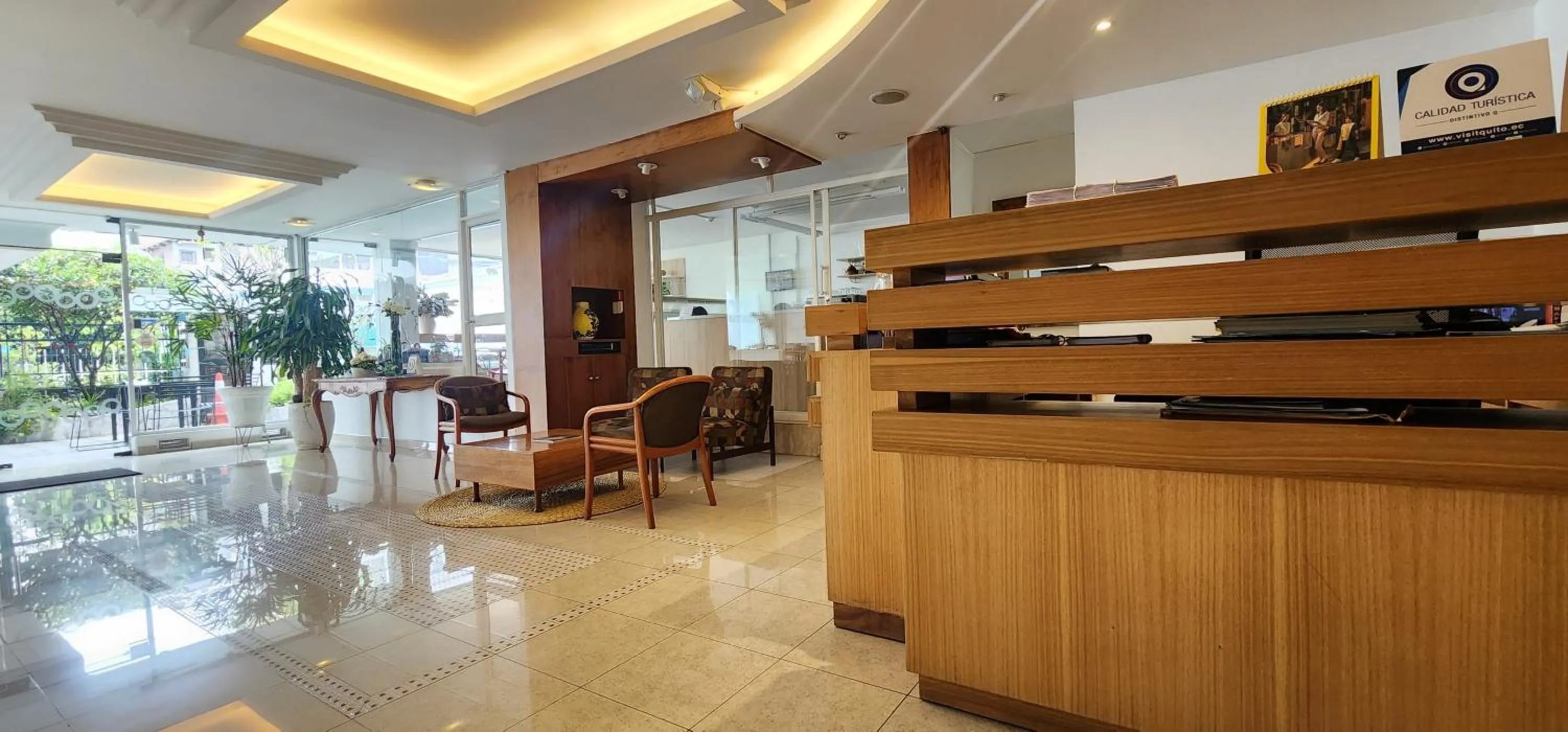 Lobby or reception in Hotel Tourblanche